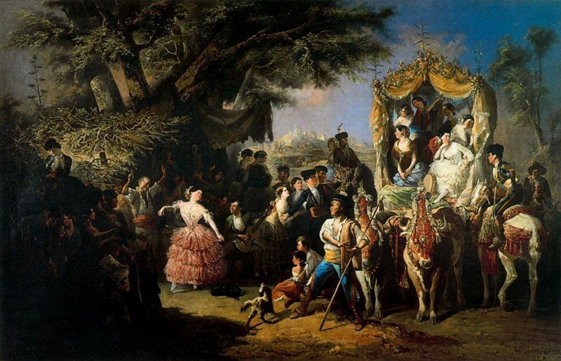 La feria de Santiponce by Manuel Rodriguez de Guzman