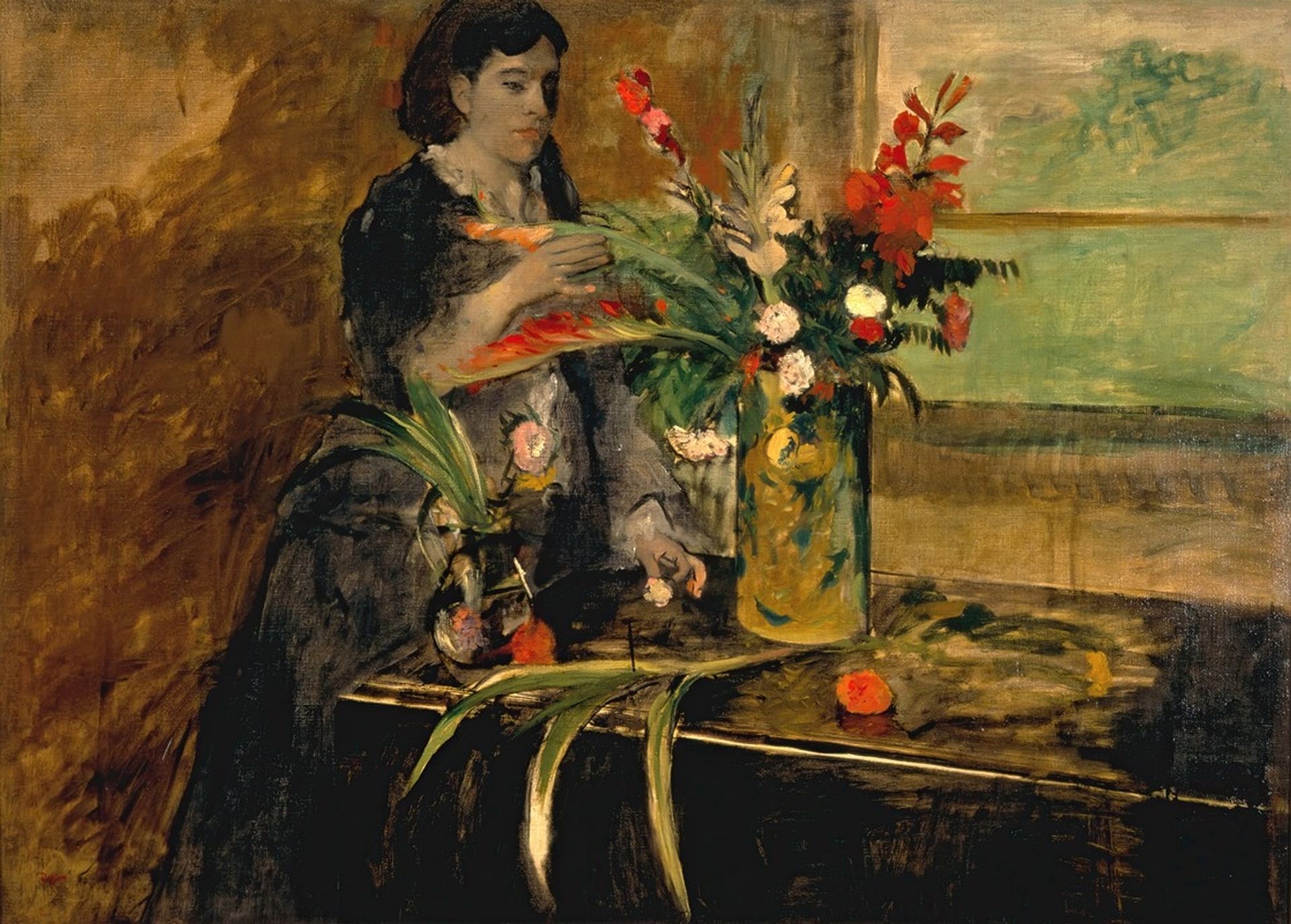 Portrait of Estelle Musson Degas by Edgar Degas