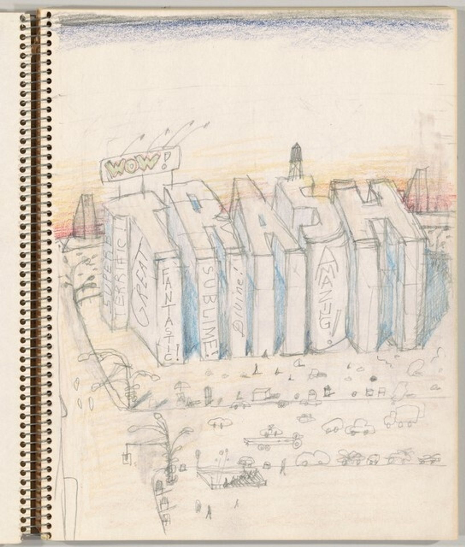 Study for "Trash" by Saul Steinberg