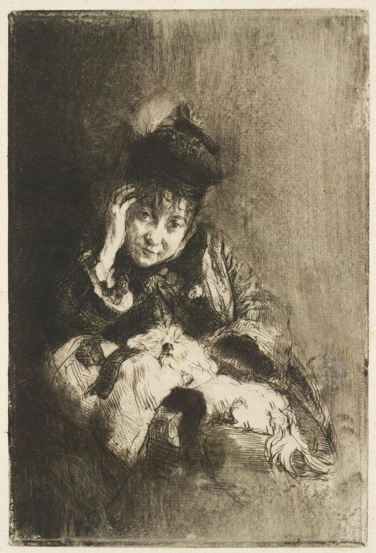Nina de Villard (Mme. Hector de Callias) by Marcellin Desboutin