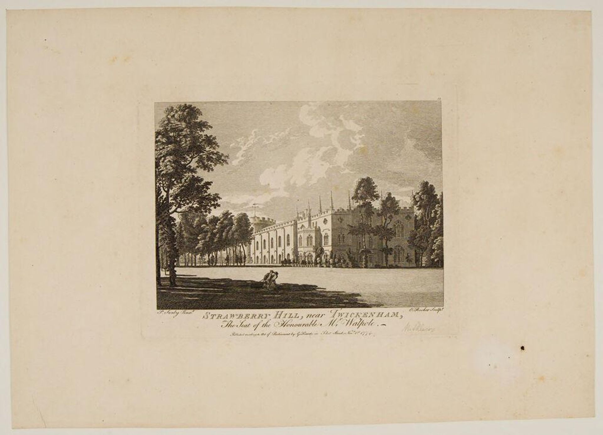 Strawberry Hill, near Twickenham by Edward Rooker