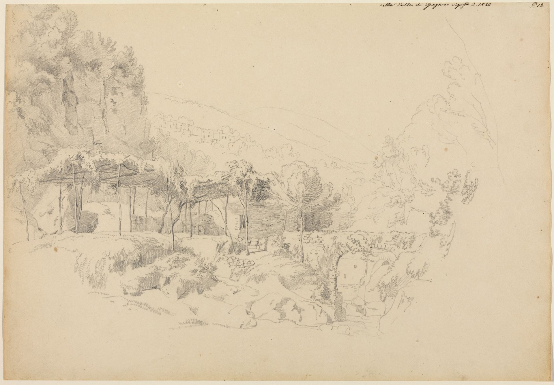 A Shady Arbor in the Valley of Gragnano by Johann Adam Klein