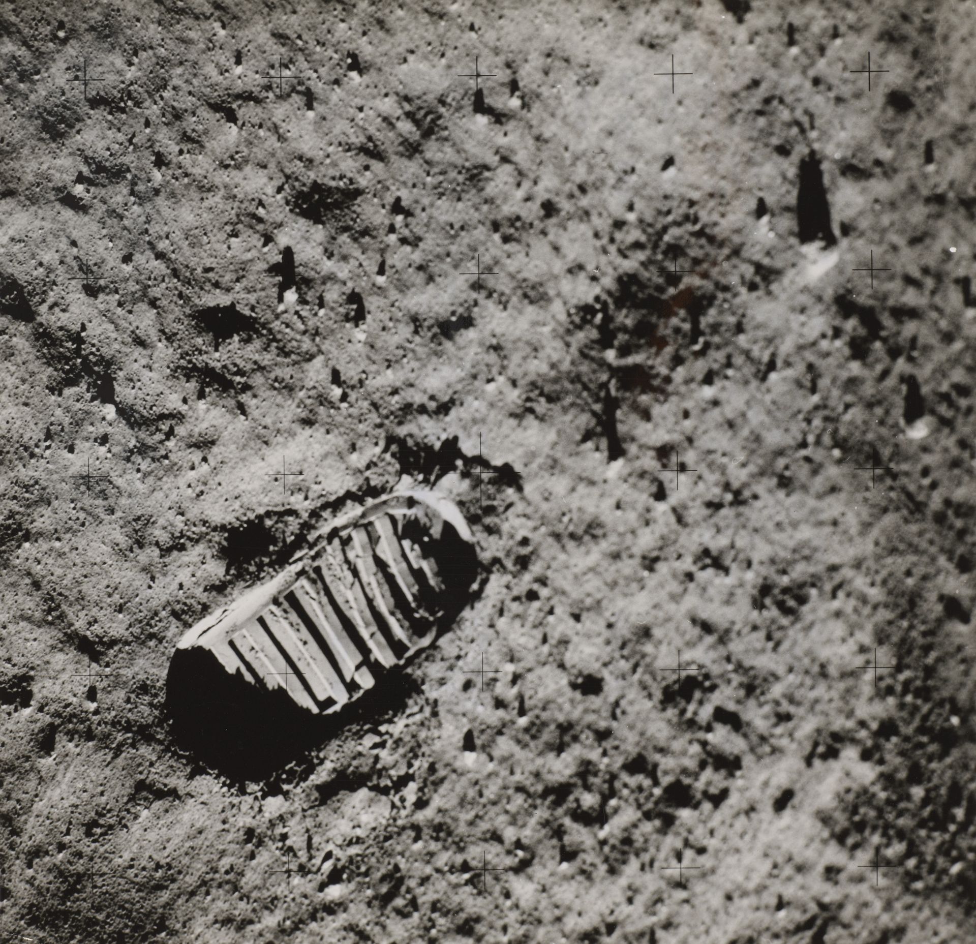 Buzz Aldrin's Footprint on the Surface of the Moon by National Aeronautics and Space Administration (NASA)
