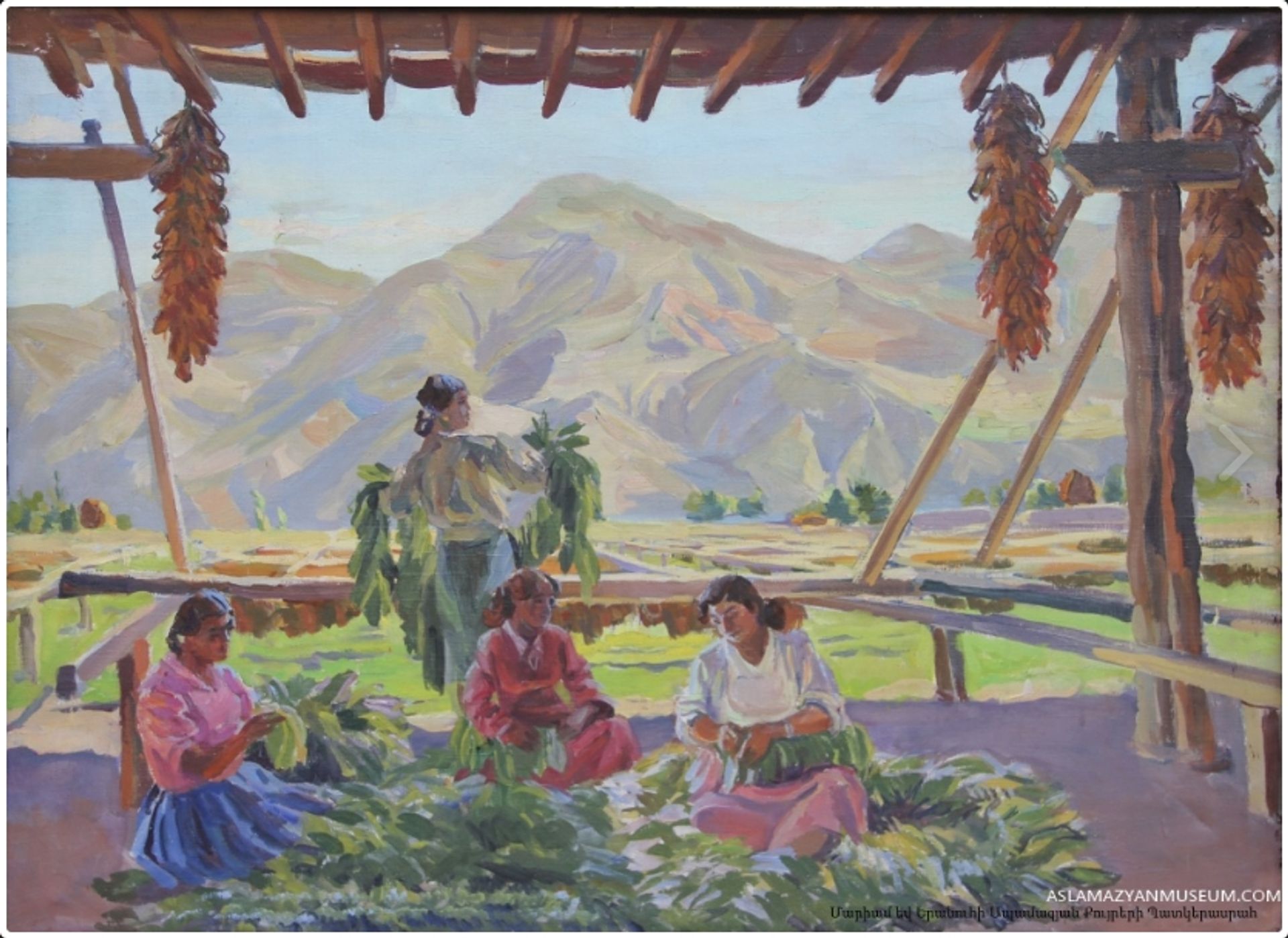 Tobacco in the drying places by Mariam Aslamazian