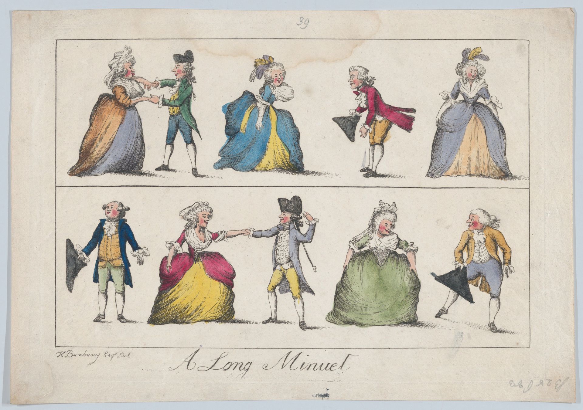 A Long Minuet by Henry William Bunbury