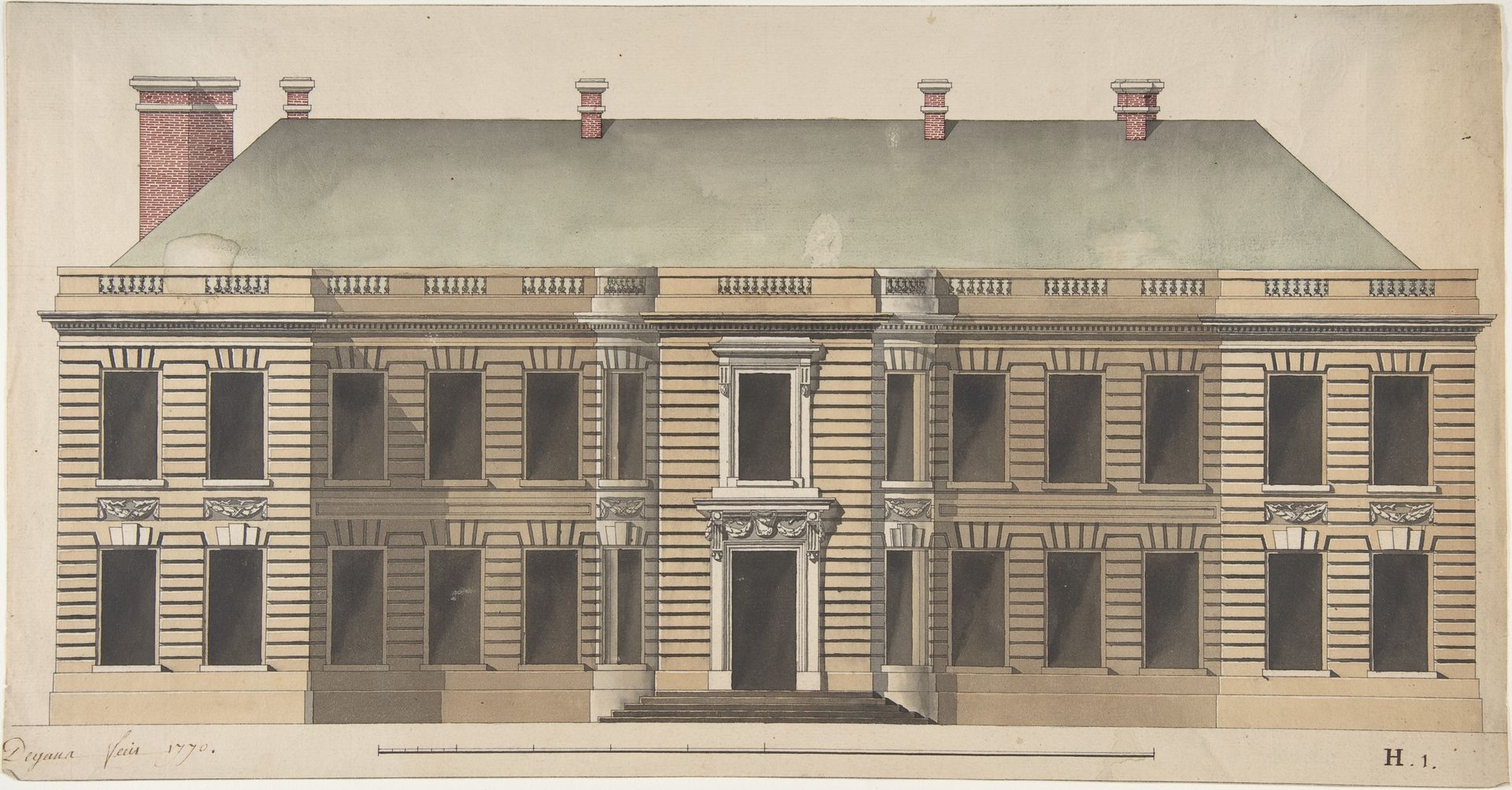 Elevation for a Palace Façade by Degana