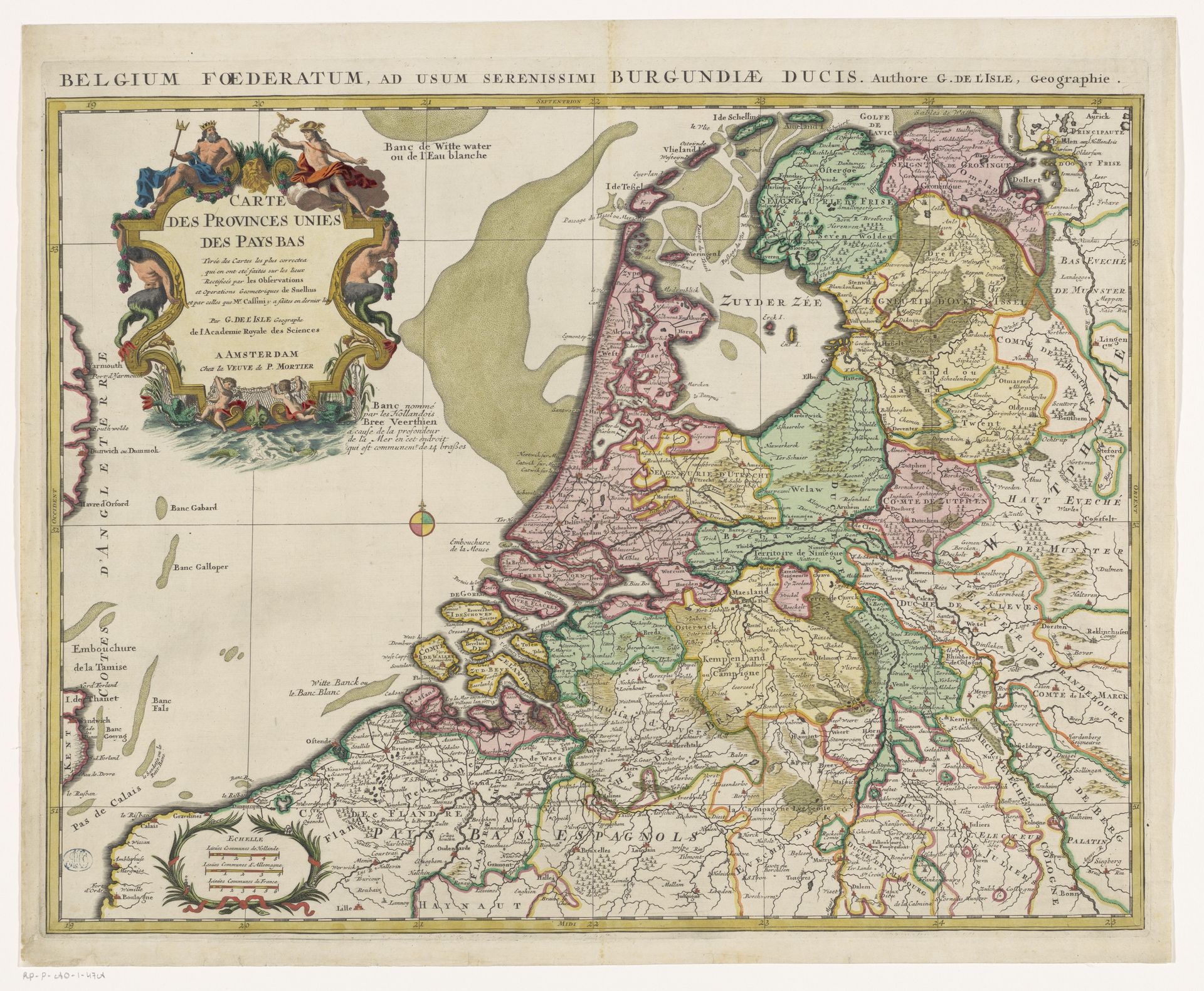 Kaart van de Republiek der Zeven Verenigde Nederlanden by Anonymous