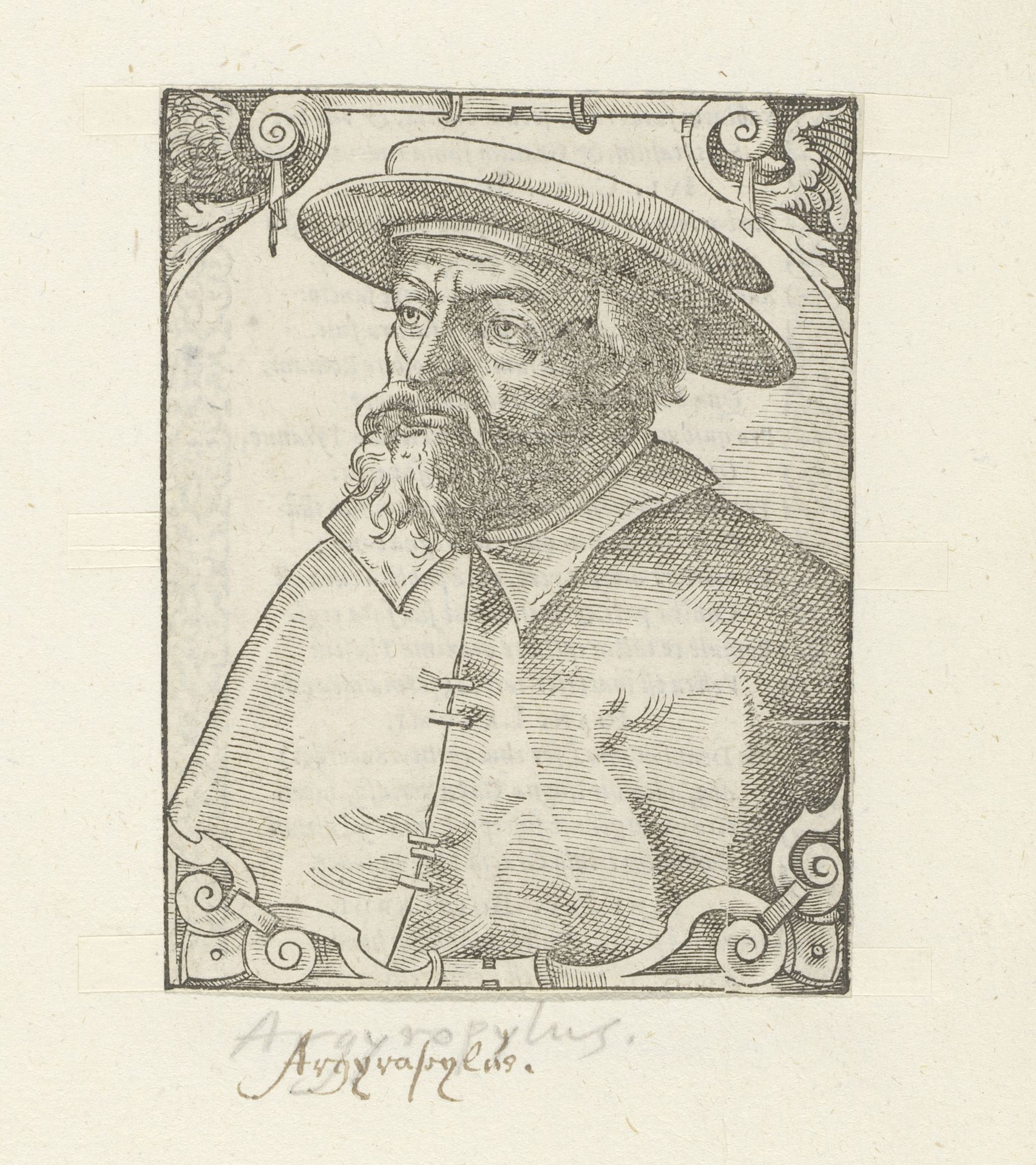 Portret van Johannes Argyropoulos by Anonymous
