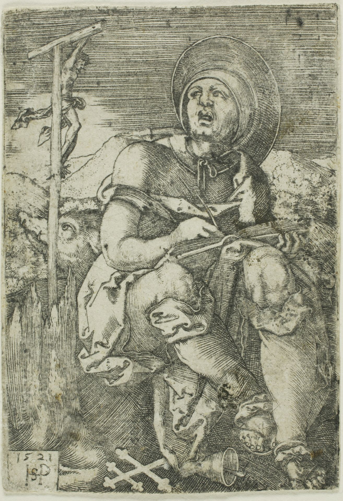 St. Anthony the Hermit by Sebald Beham