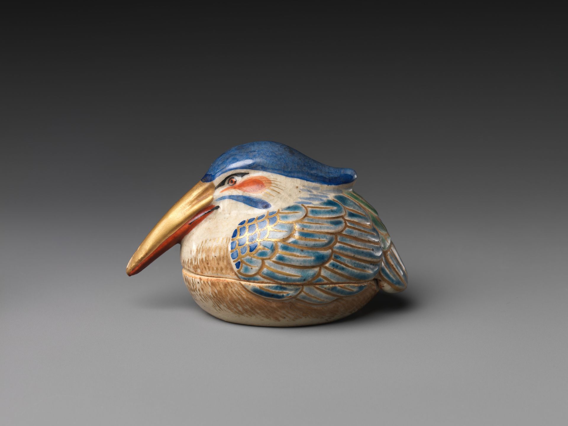 Incense Container (Kōgō) in the Shape of a Bird by Miyagawa Chōzō