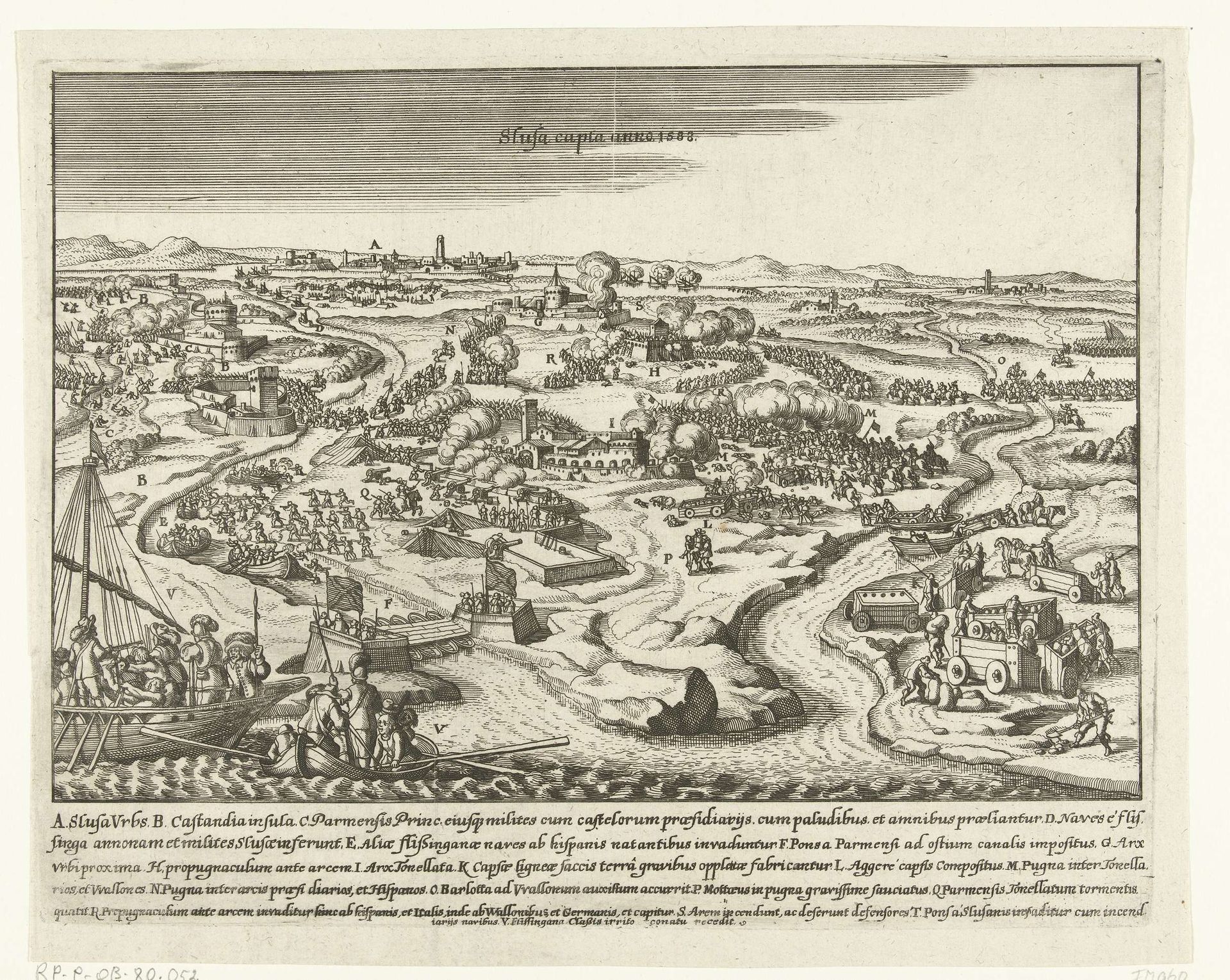 Beleg van Sluis door Parma, 1587 by Anonymous