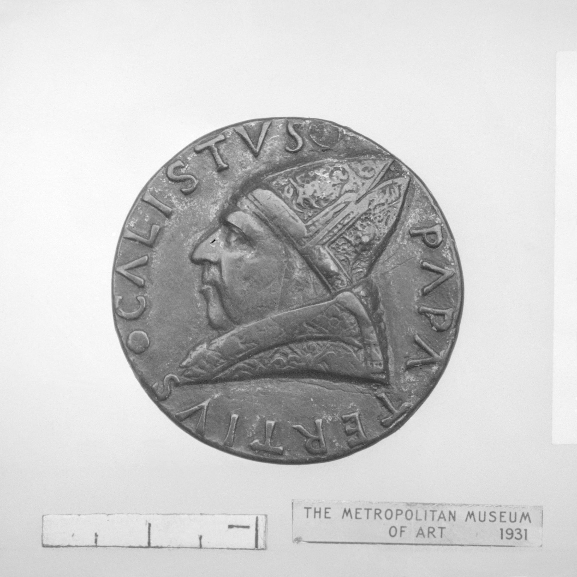 Pope Calistus III (Alphonso de Borgia, 1455–1458) by Andrea Guazzalotti