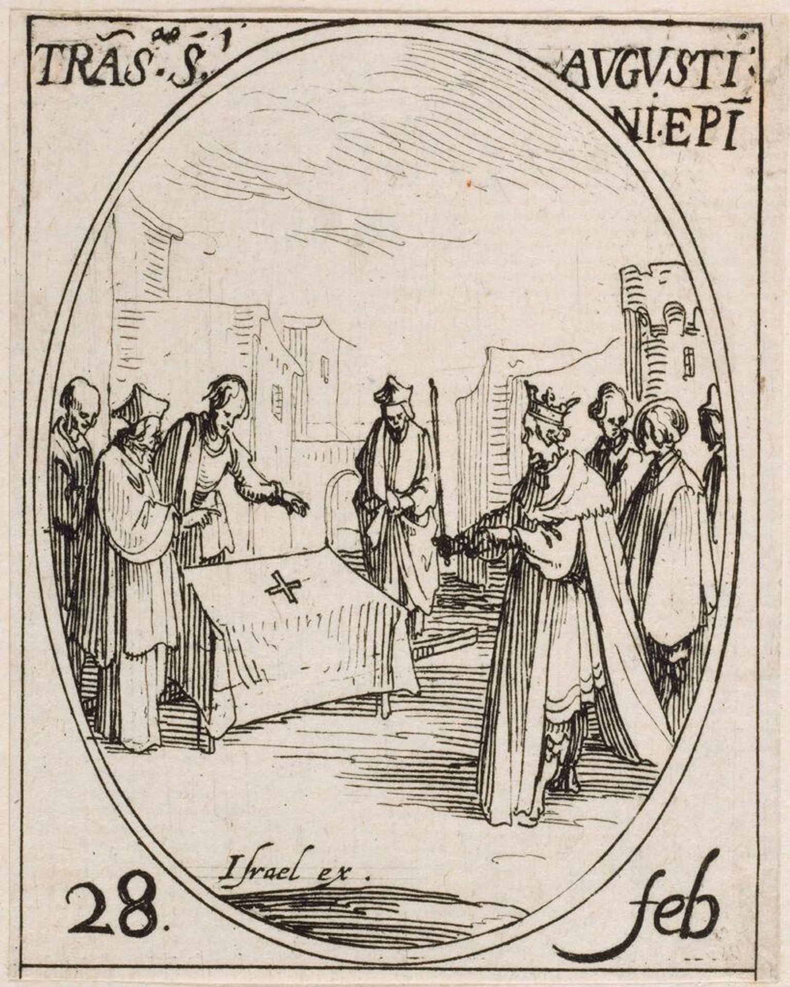 Translation of the Body of Saint Augustine by Jacques Callot