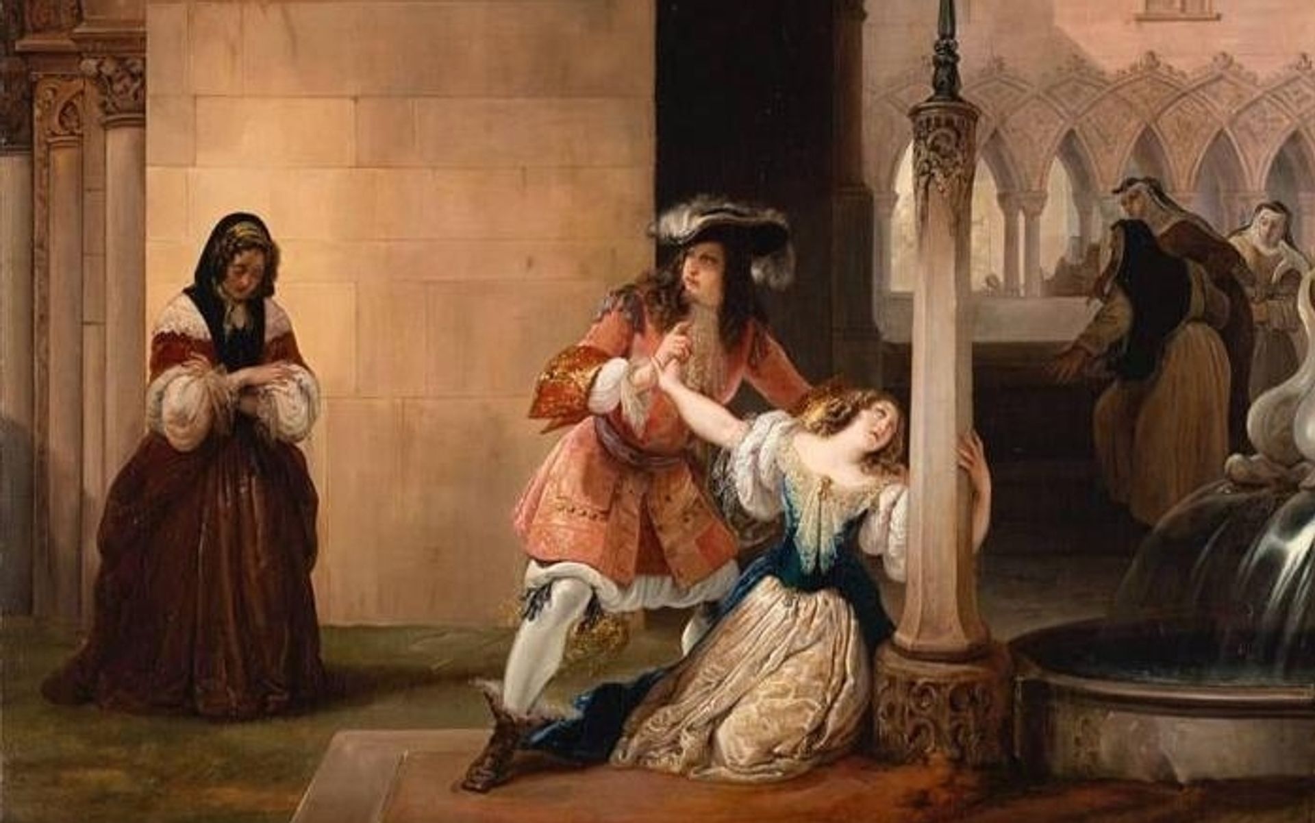 Louis XIV and Mademoiselle de La Vallère by Francesco Hayez