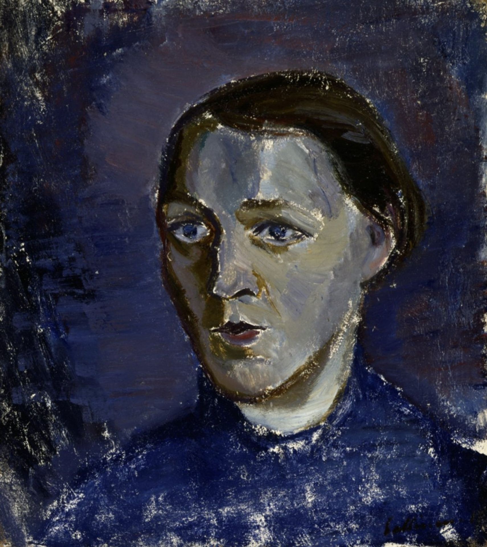Rouva Kallion Muotokuva by Sallinen Tyko