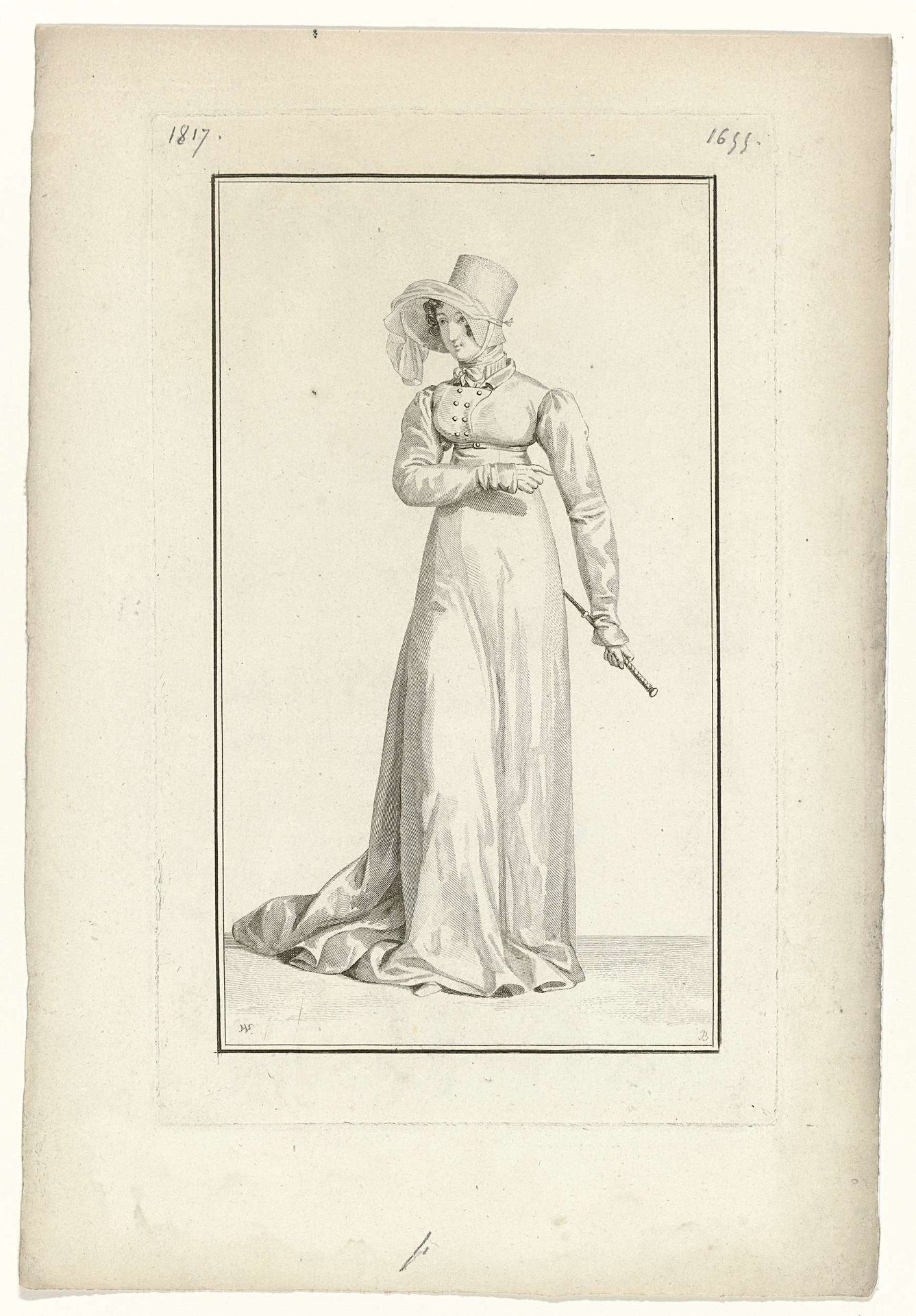 Journal des Dames et des Modes, Costume Parisien, 15 juin 1817 (1655) by Horace Vernet