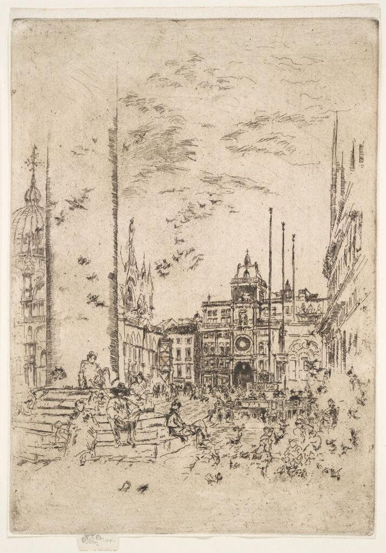 The Piazzetta by James Abbott McNeill Whistler