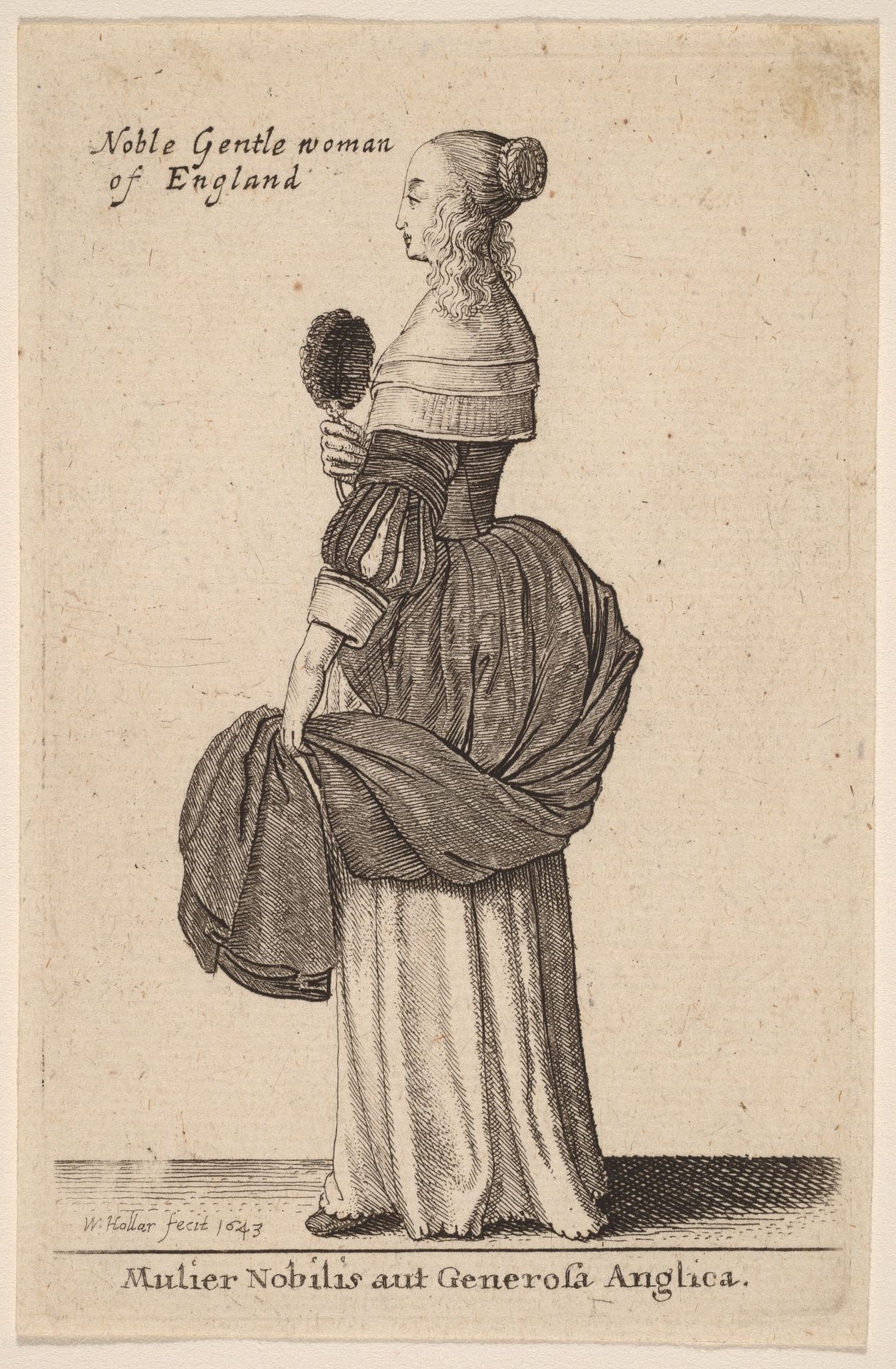 Mulier Nobilis aut Generosa Anglica by Wenceslaus Hollar