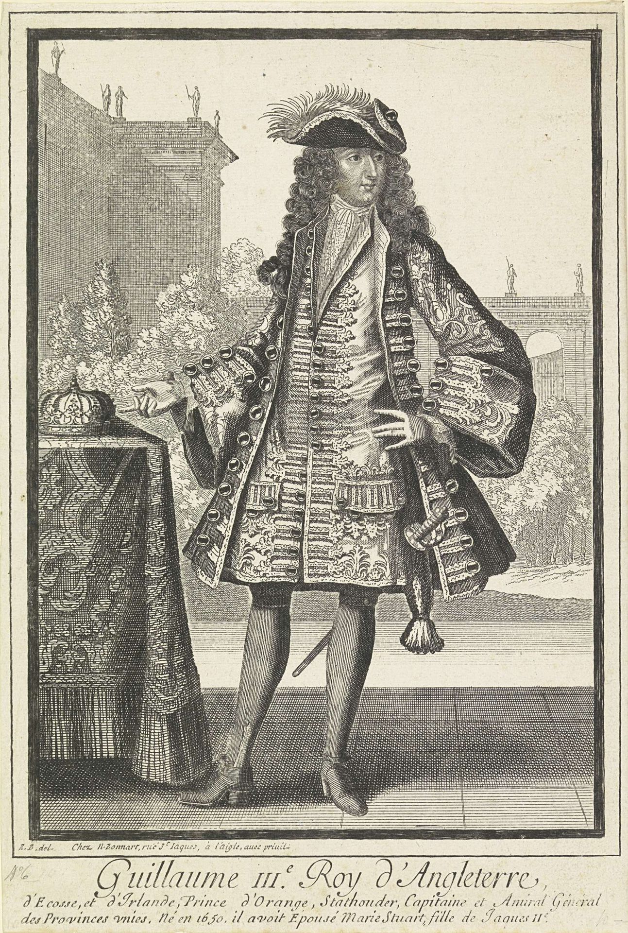 Portret van Willem III, prins van Oranje by Robert Bonnart