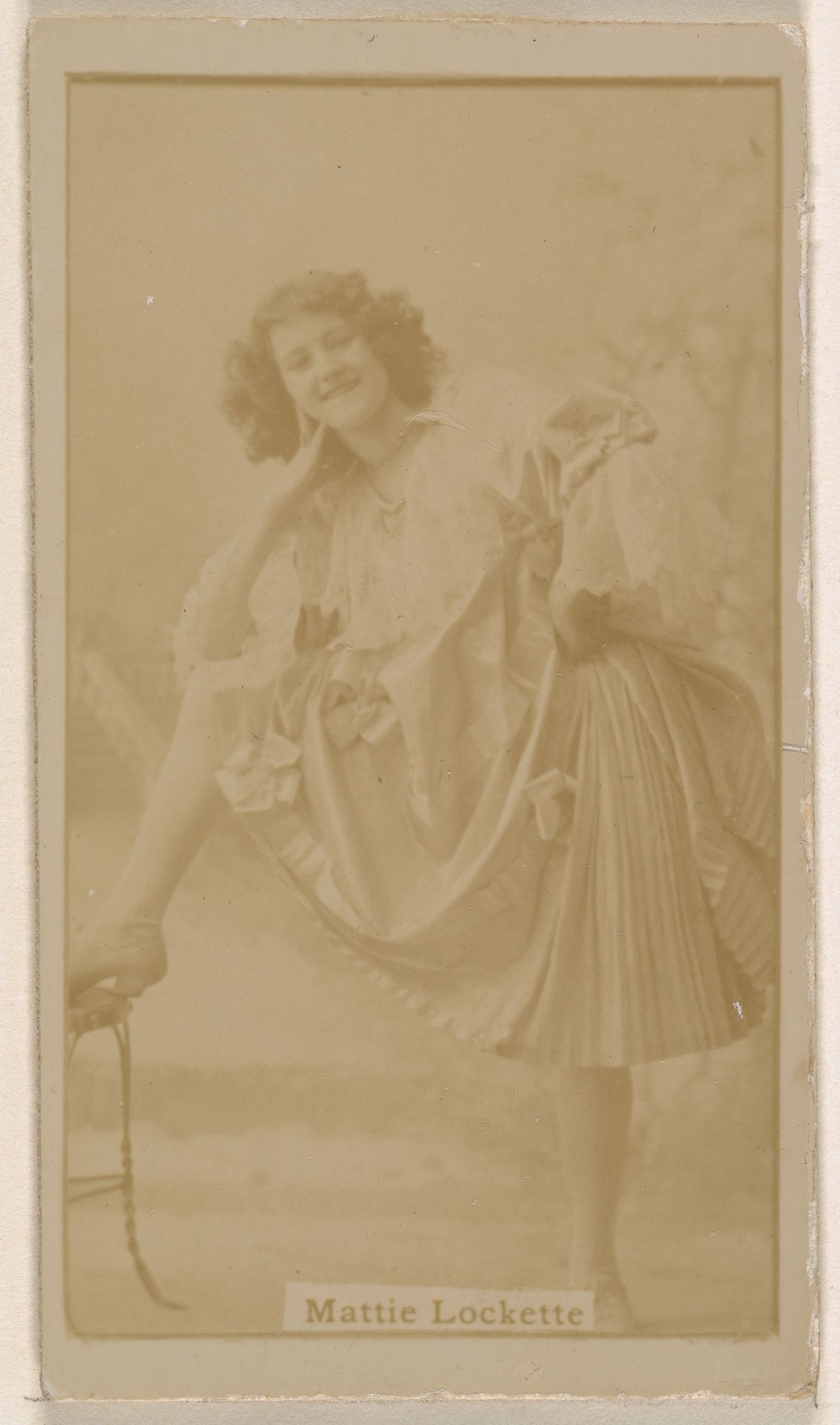 Mlle. Lobestini, from the Actresses series (N245) issued by Kinney Brothers to promote Sweet Caporal Cigarettes by Kinney Brothers Tobacco Company