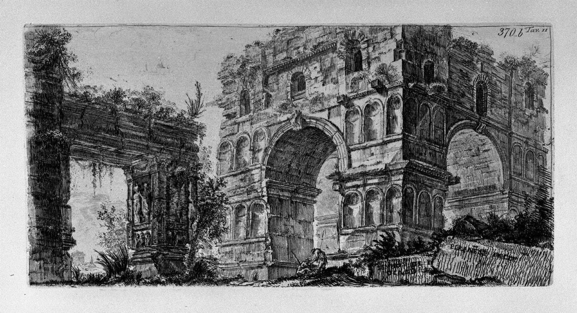 Arch of Janus in Rome by Giovanni Battista Piranesi