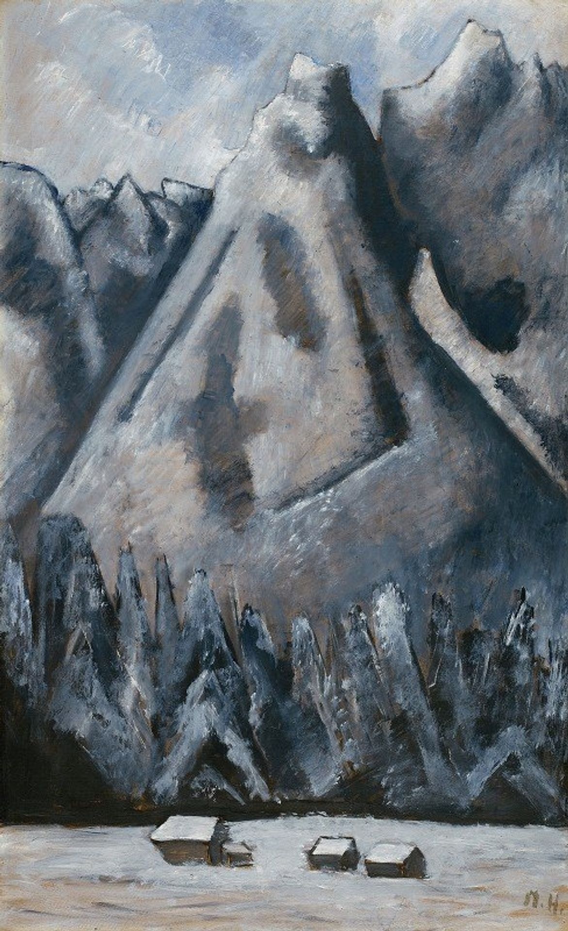 Waxenstein Peaks, Garmisch-Partenkirchen by Marsden Hartley