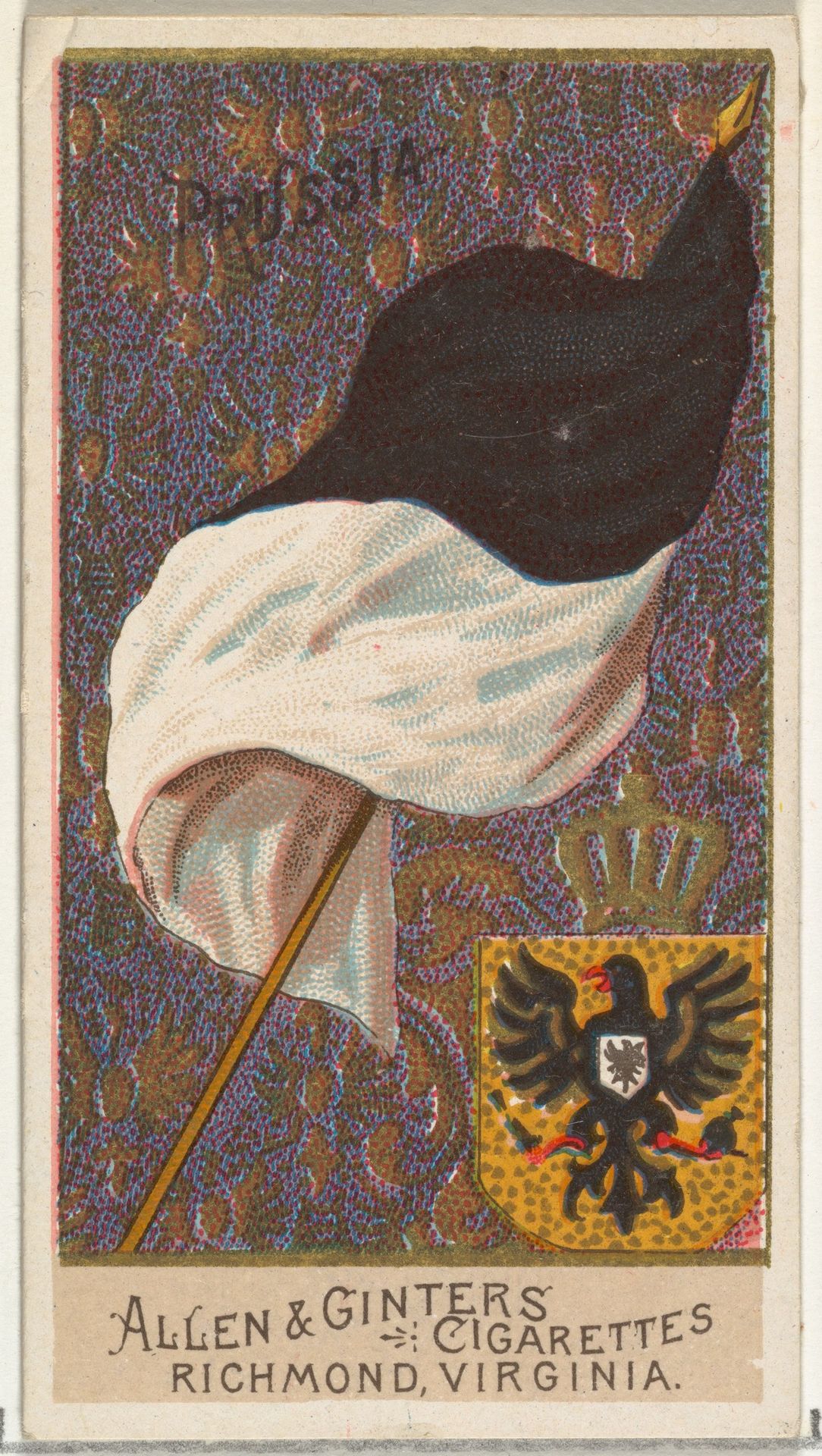 Prussia, from Flags of All Nations, Series 2 (N10) for Allen & Ginter Cigarettes Brands by Allen & Ginter