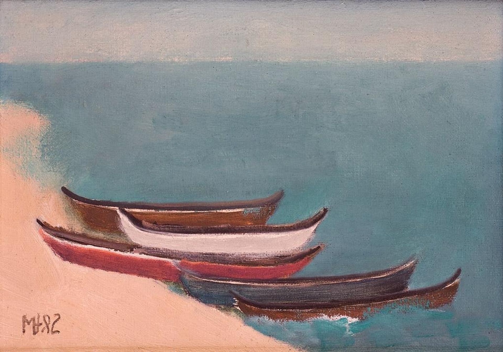 Boats on the Shore by Viorel Marginean