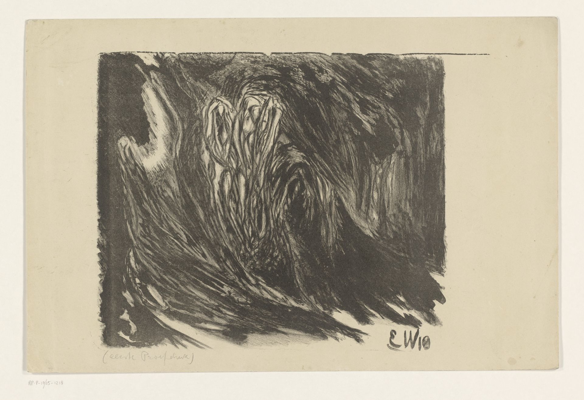 Abstracte compositie by Erich Wichmann