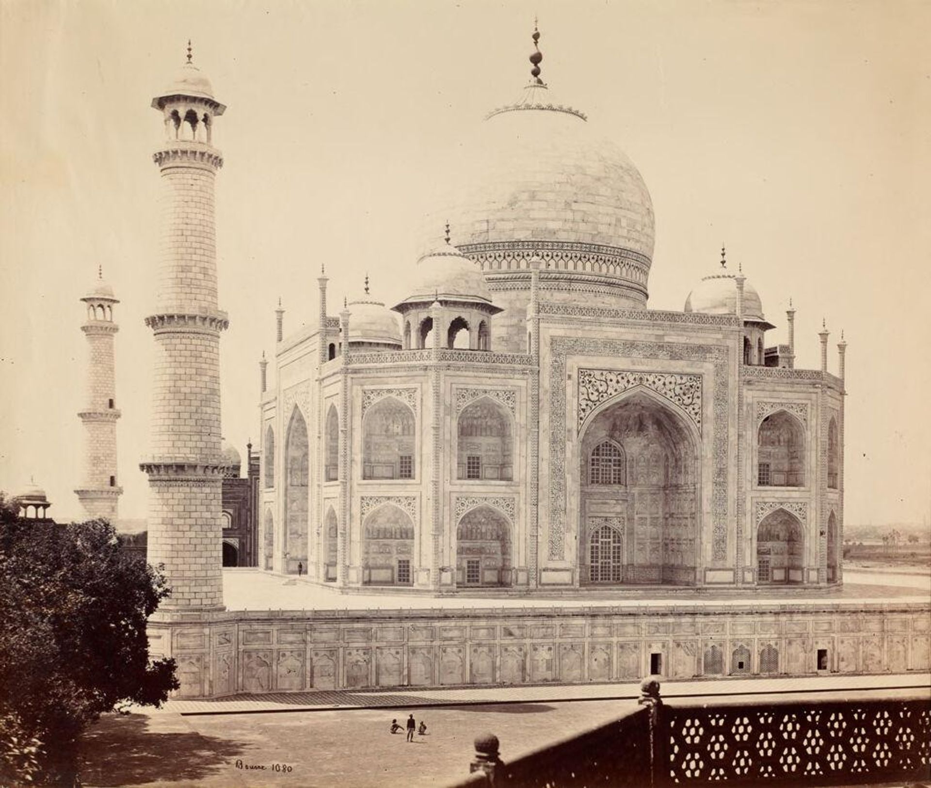 Agra, the Taj from Corner of Quadrangle by Samuel Bourne