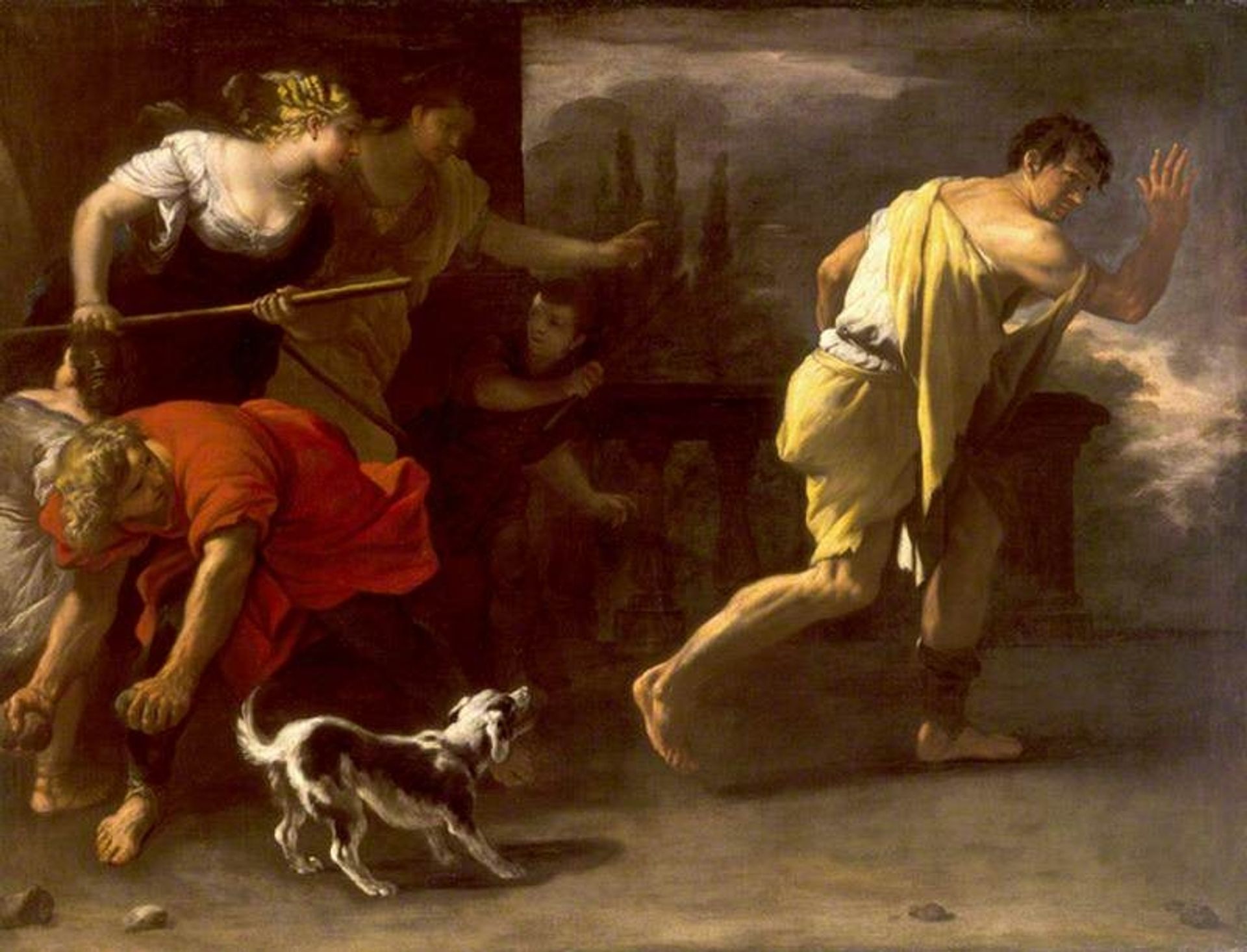 The Parable of the Prodigal Son. Driven out by His Former Companions by Luca Giordano