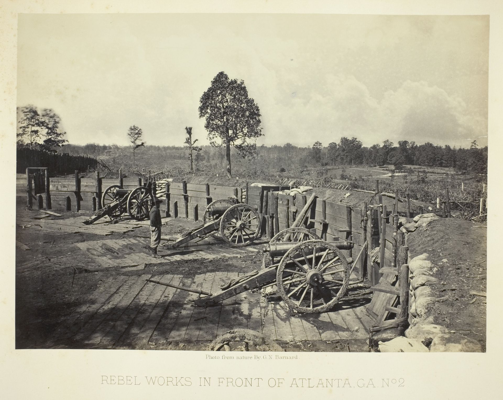 Rebel Works in Front of Atlanta, GA, No. 2 by George N. Barnard