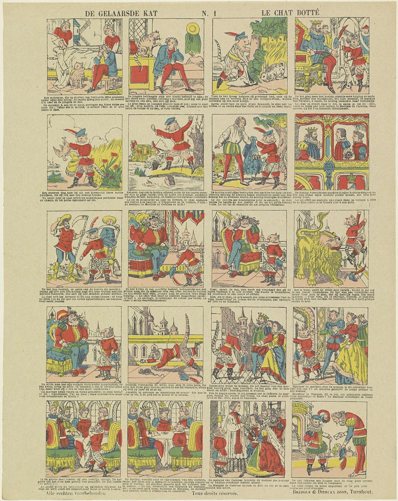 De gelaarsde kat / Le chat botté by Brepols & Dierckx zoon