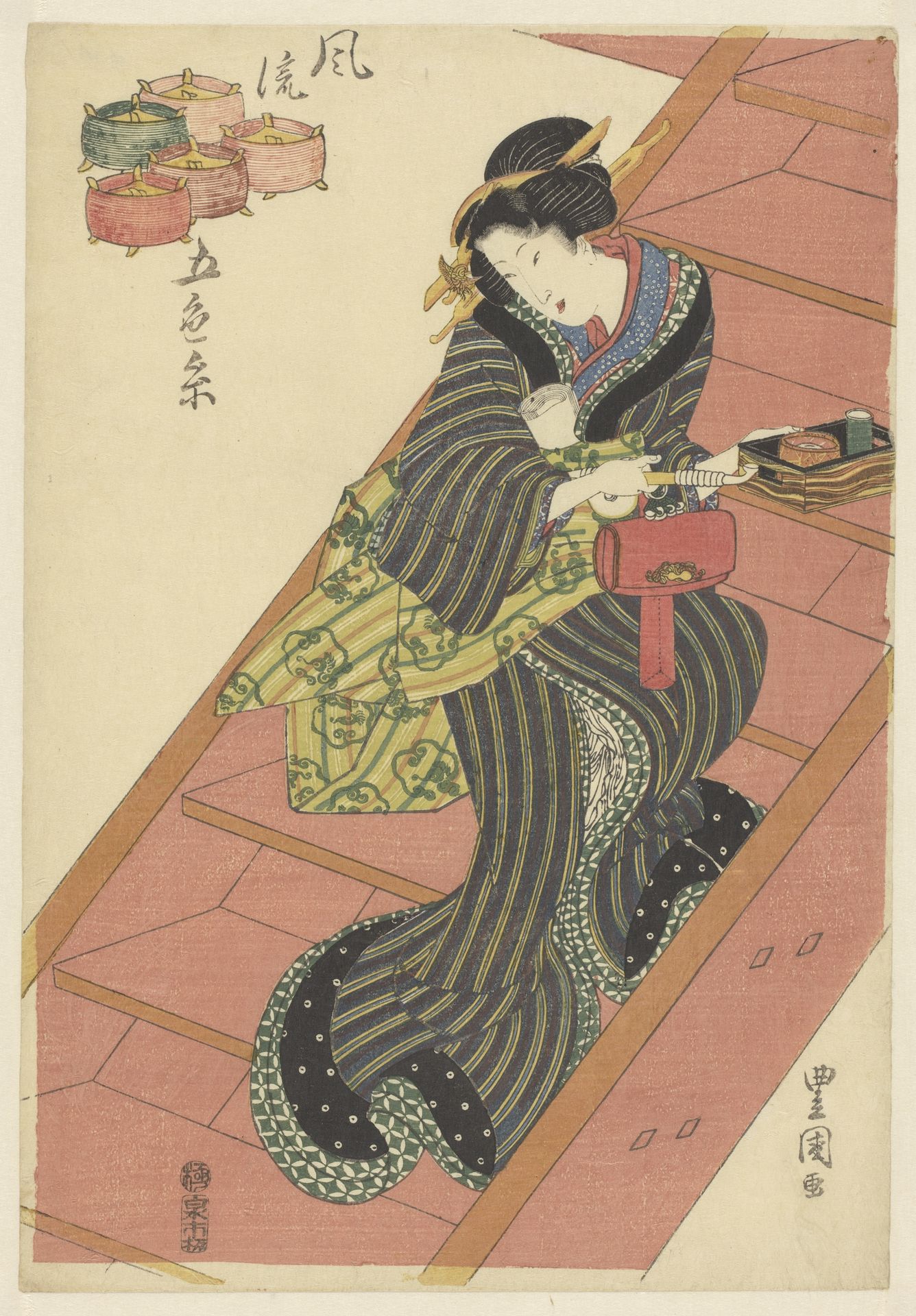 Een courtisane by Utagawa Toyokuni I