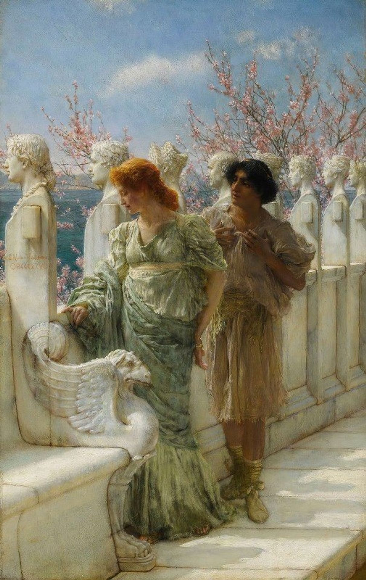 Past And Present Generations by Lawrence Alma-Tadema