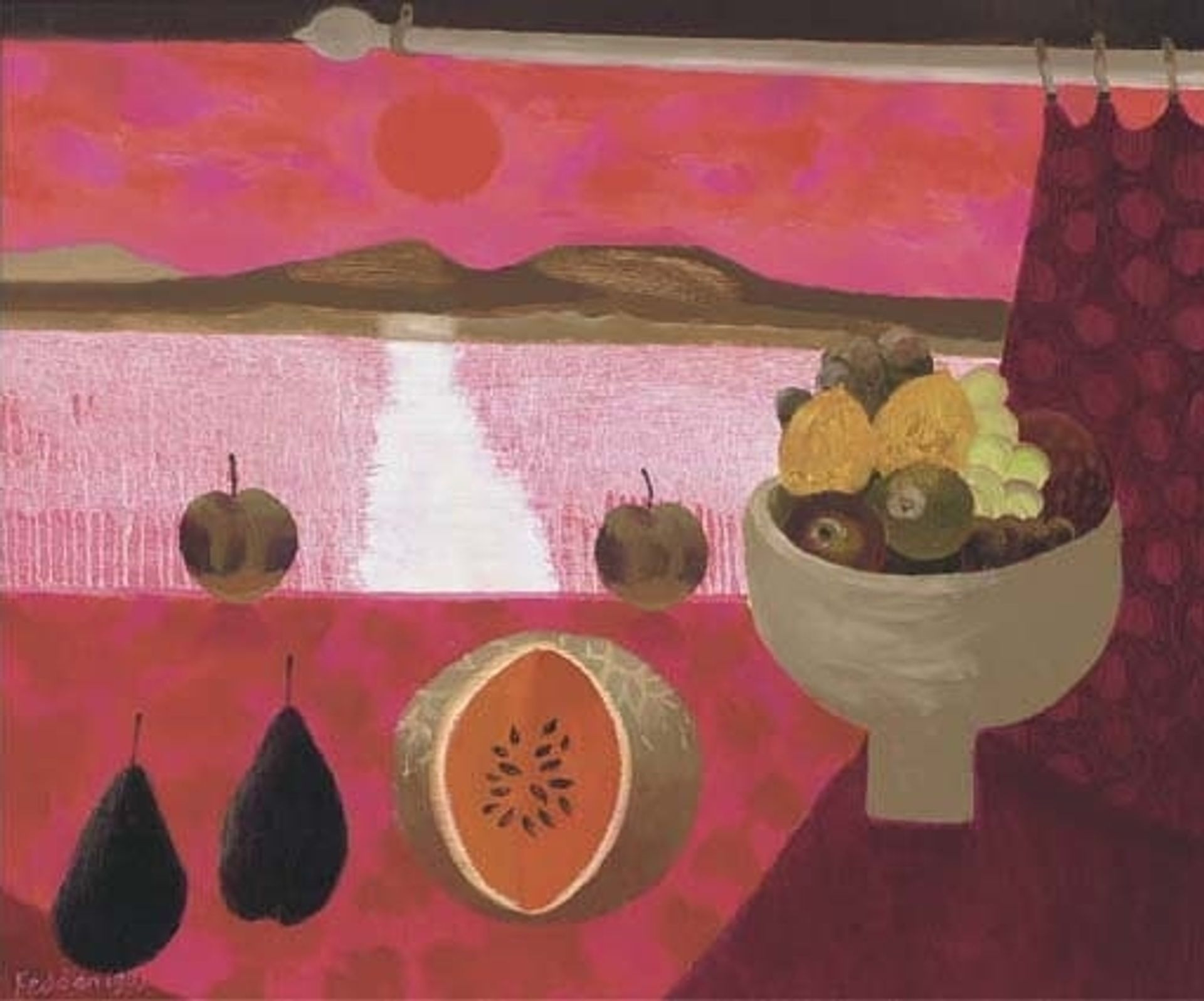 Still life with fruit by Mary Fedden