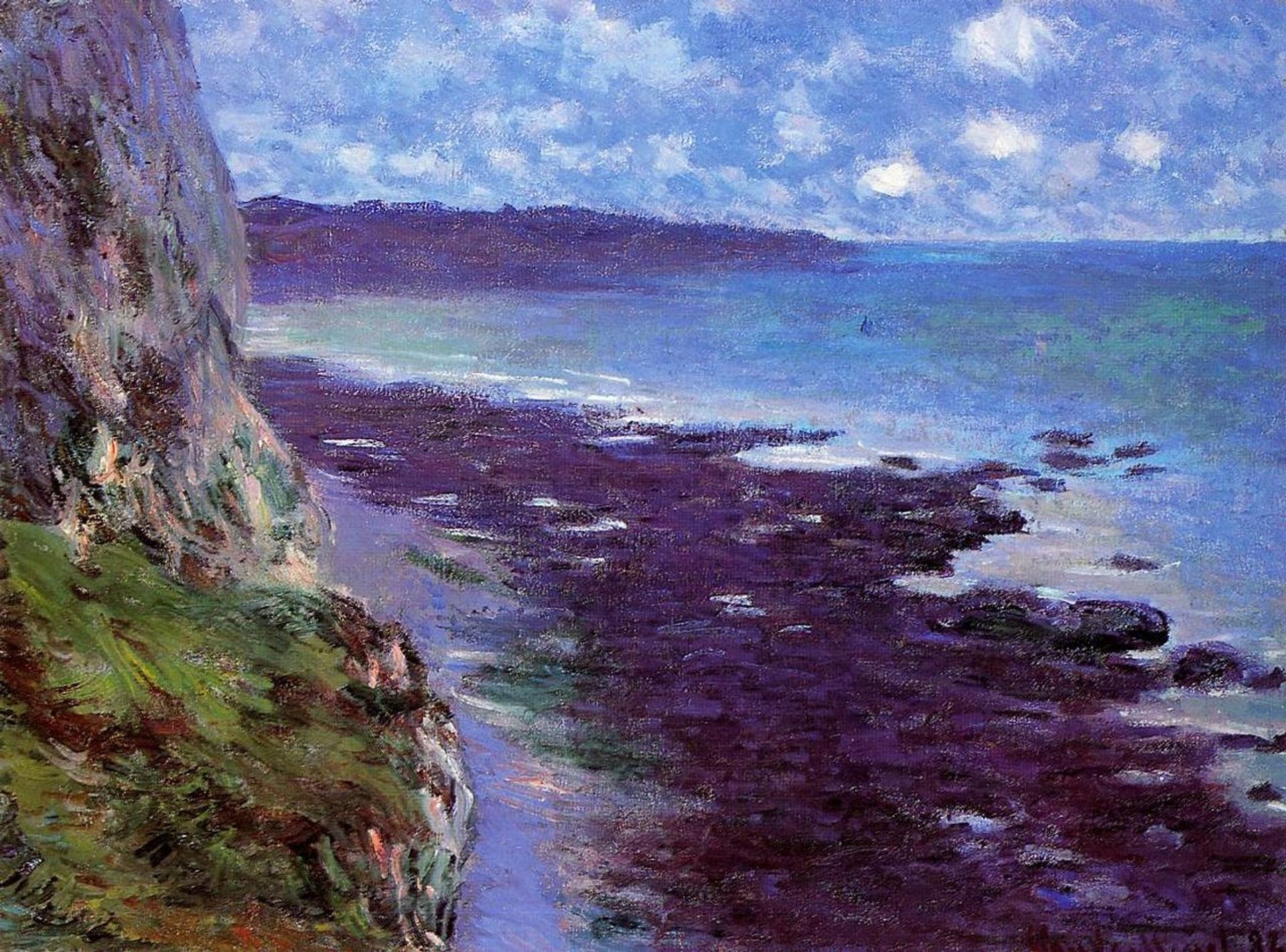 Cliff near Dieppe by Claude Monet