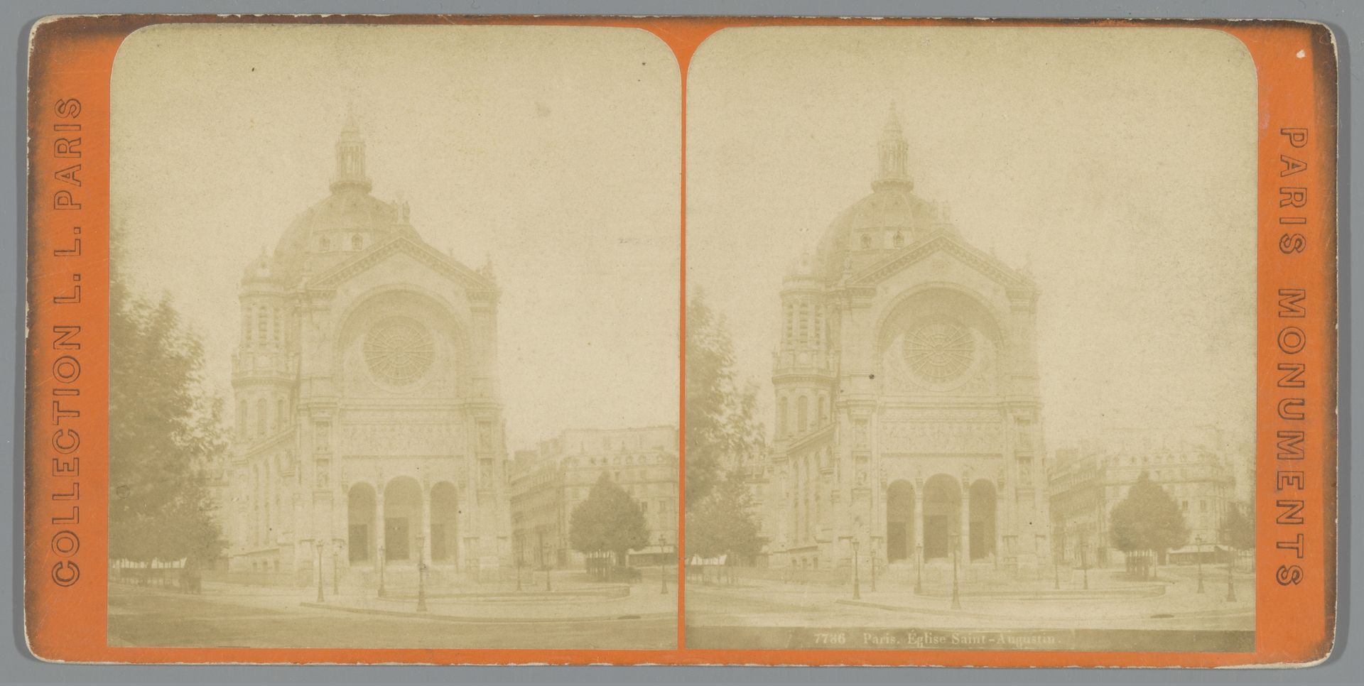 Gezicht op de Sint-Augustinuskerk in Parijs by LL