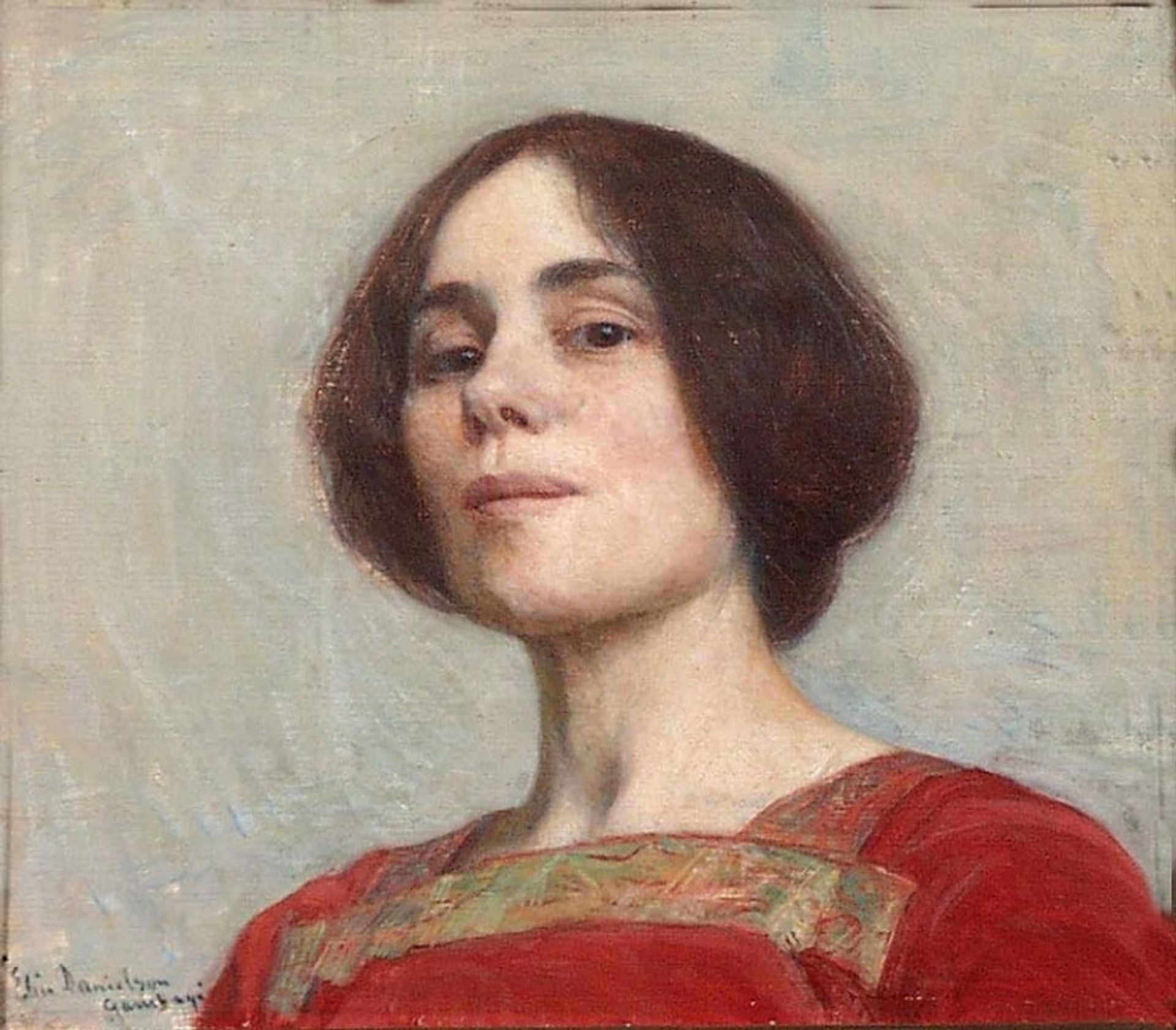 Self-portrait by Elin Danielson-Gambogi