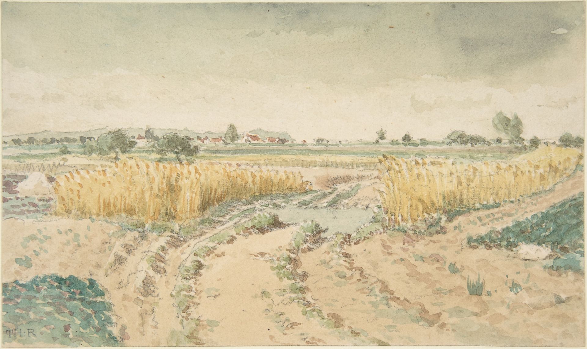 Wheatfields by Theodore Rousseau