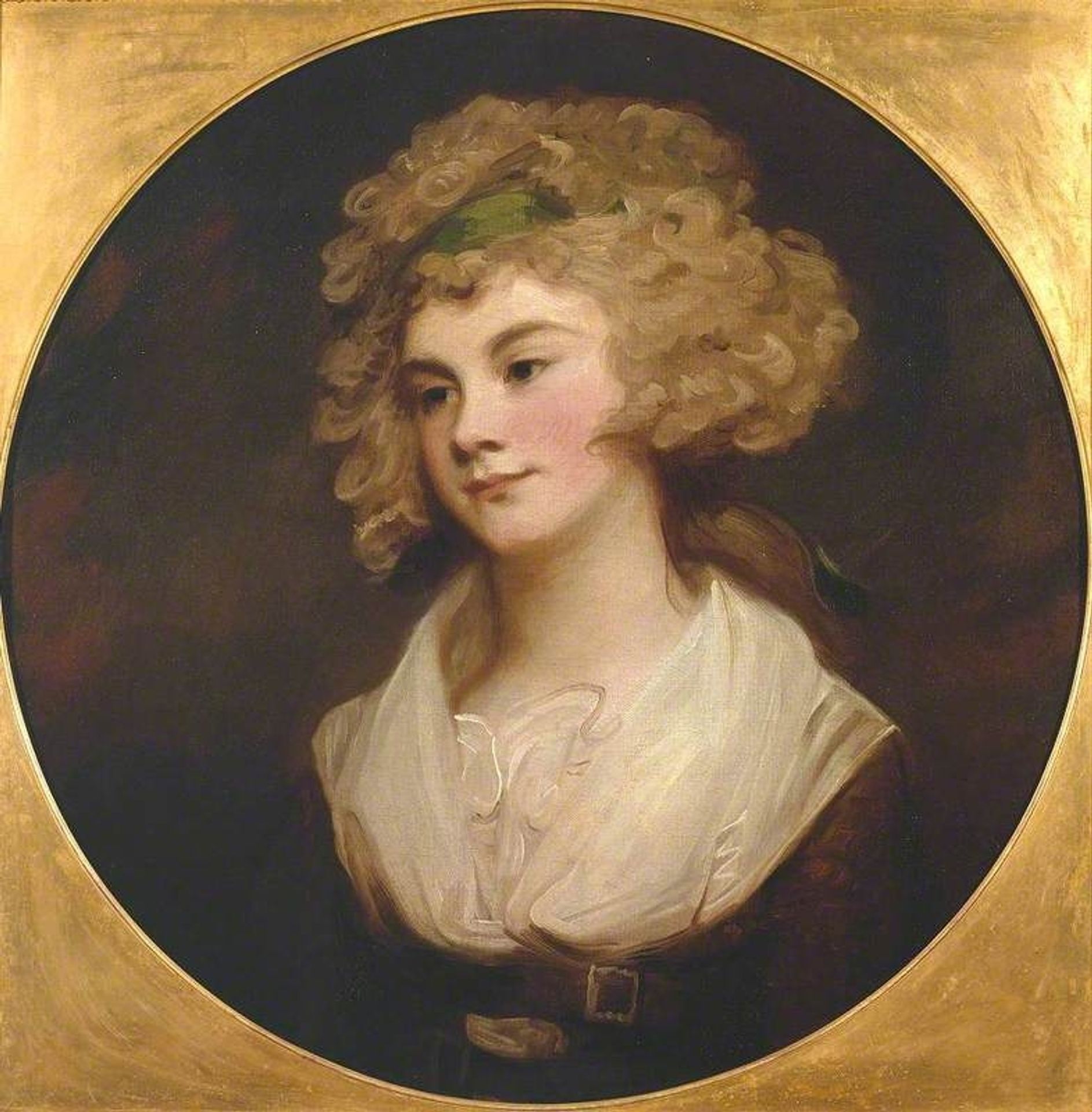A Lady in a Brown Dress. 'The Parson's Daughter' by George Romney