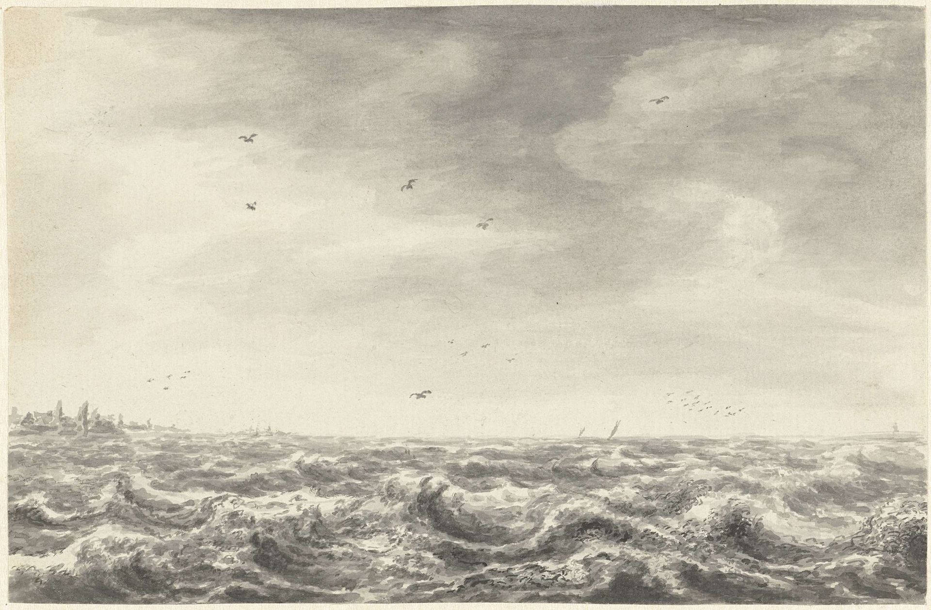 Zeegezicht by Pieter Idserts