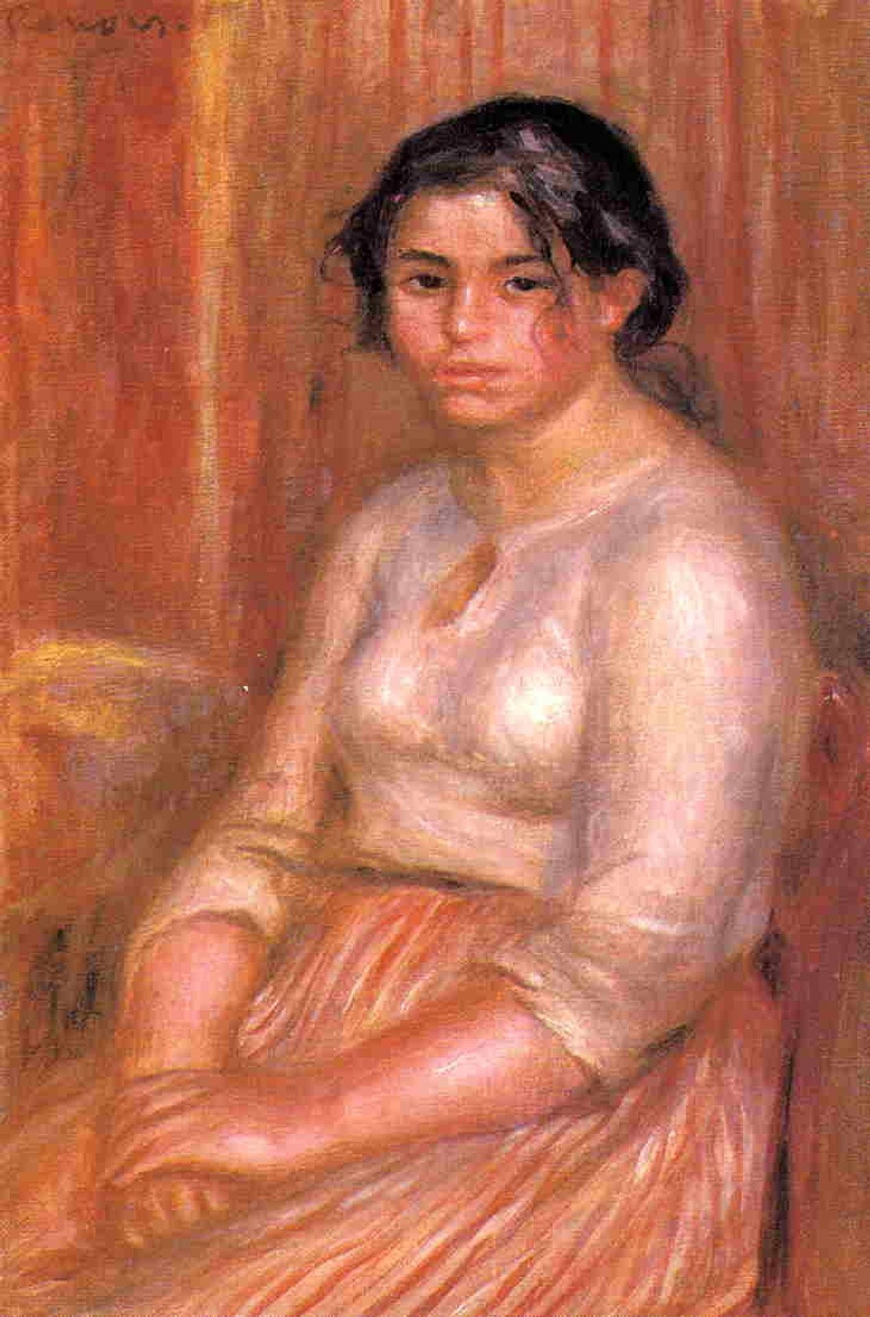 Gabrielle Seated by Pierre-Auguste Renoir