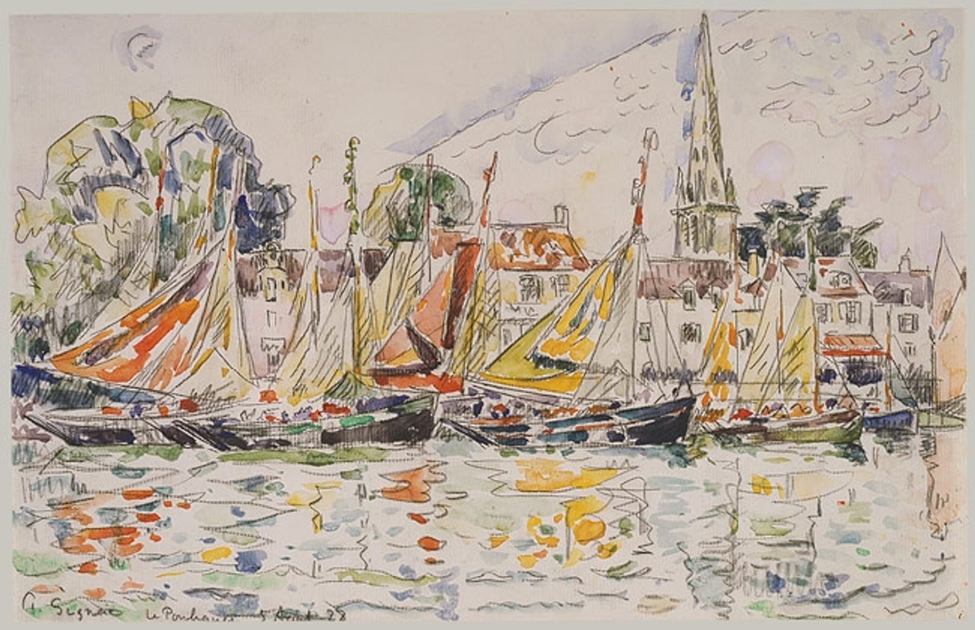 Fishing Boats by Paul Signac
