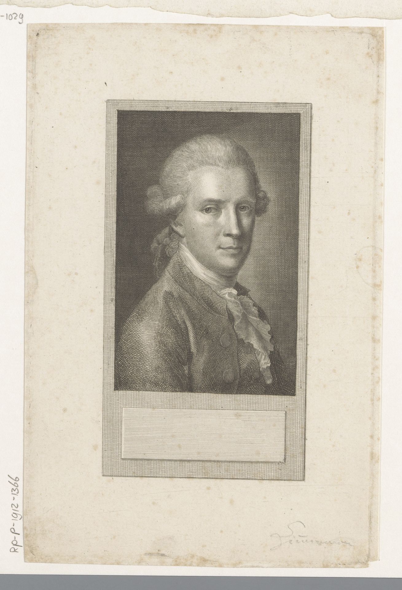 Portret van Johann Georg Zimmermann by Christian Gottlieb Geyser