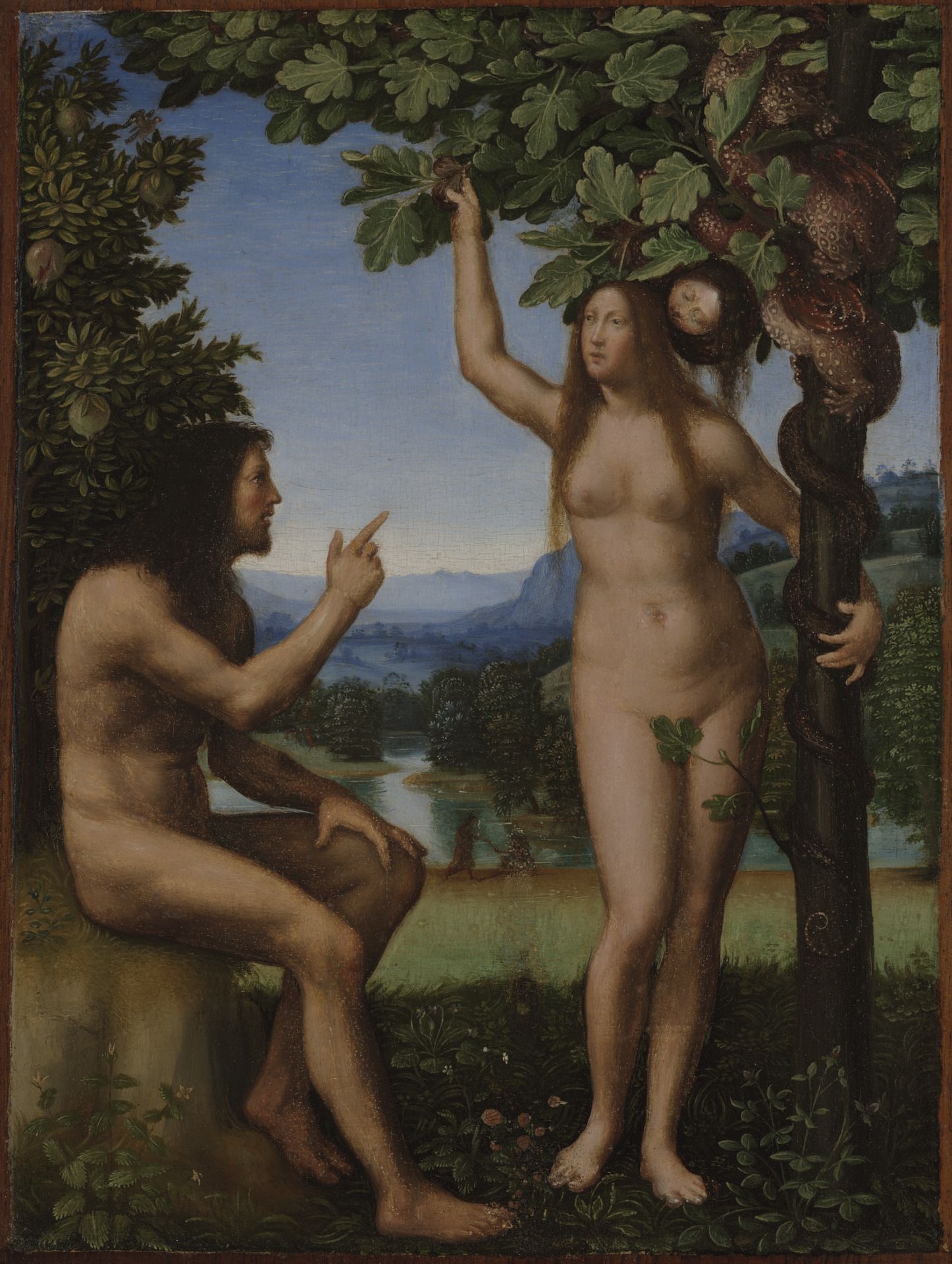 The Temptation of Adam and Eve by Mariotto Albertinelli