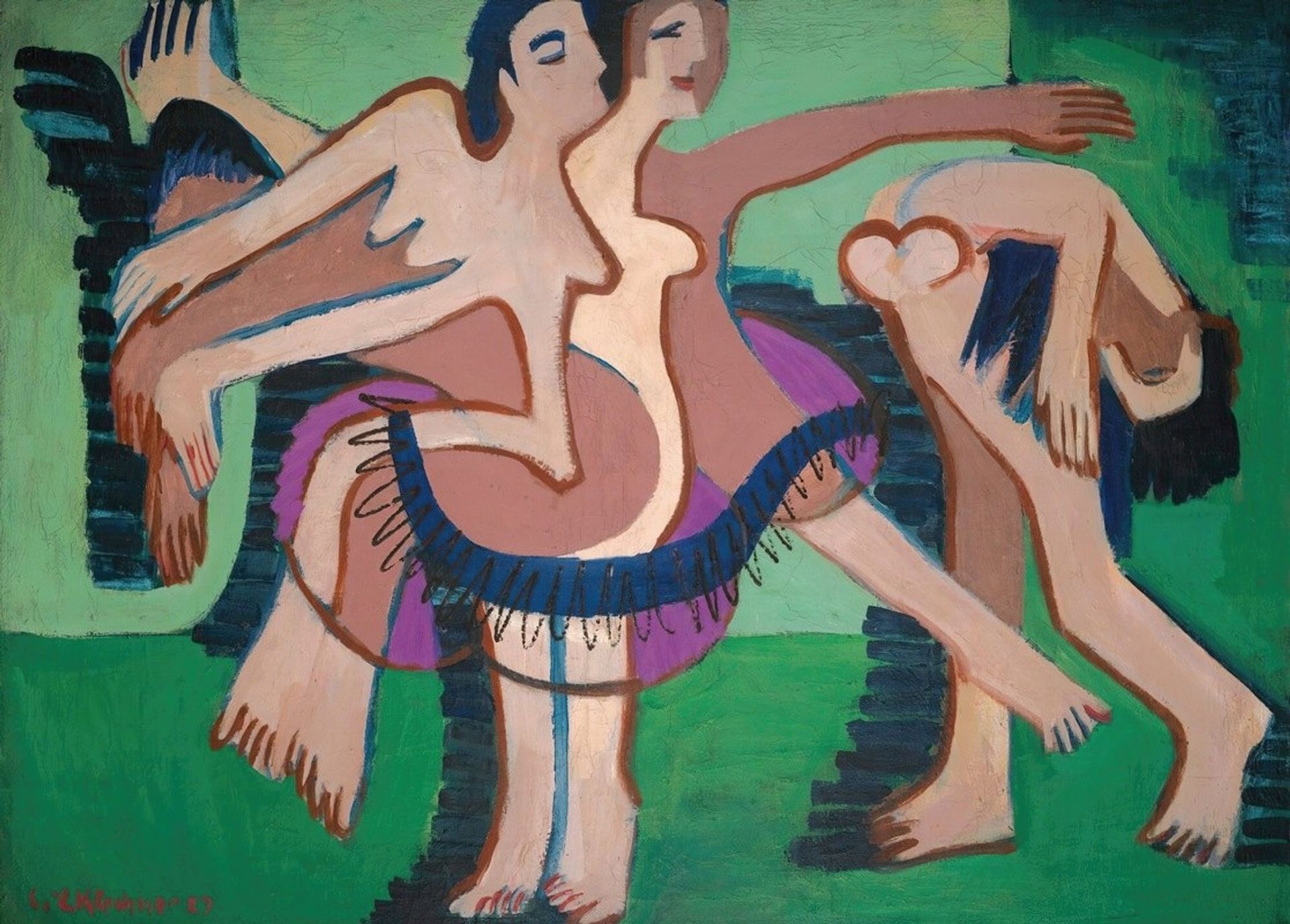 Tanzgruppe by Ernst Ludwig Kirchner