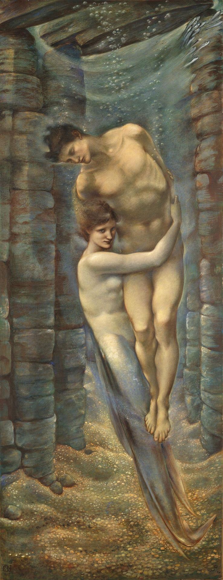 The Depths of the Sea by Edward Burne-Jones