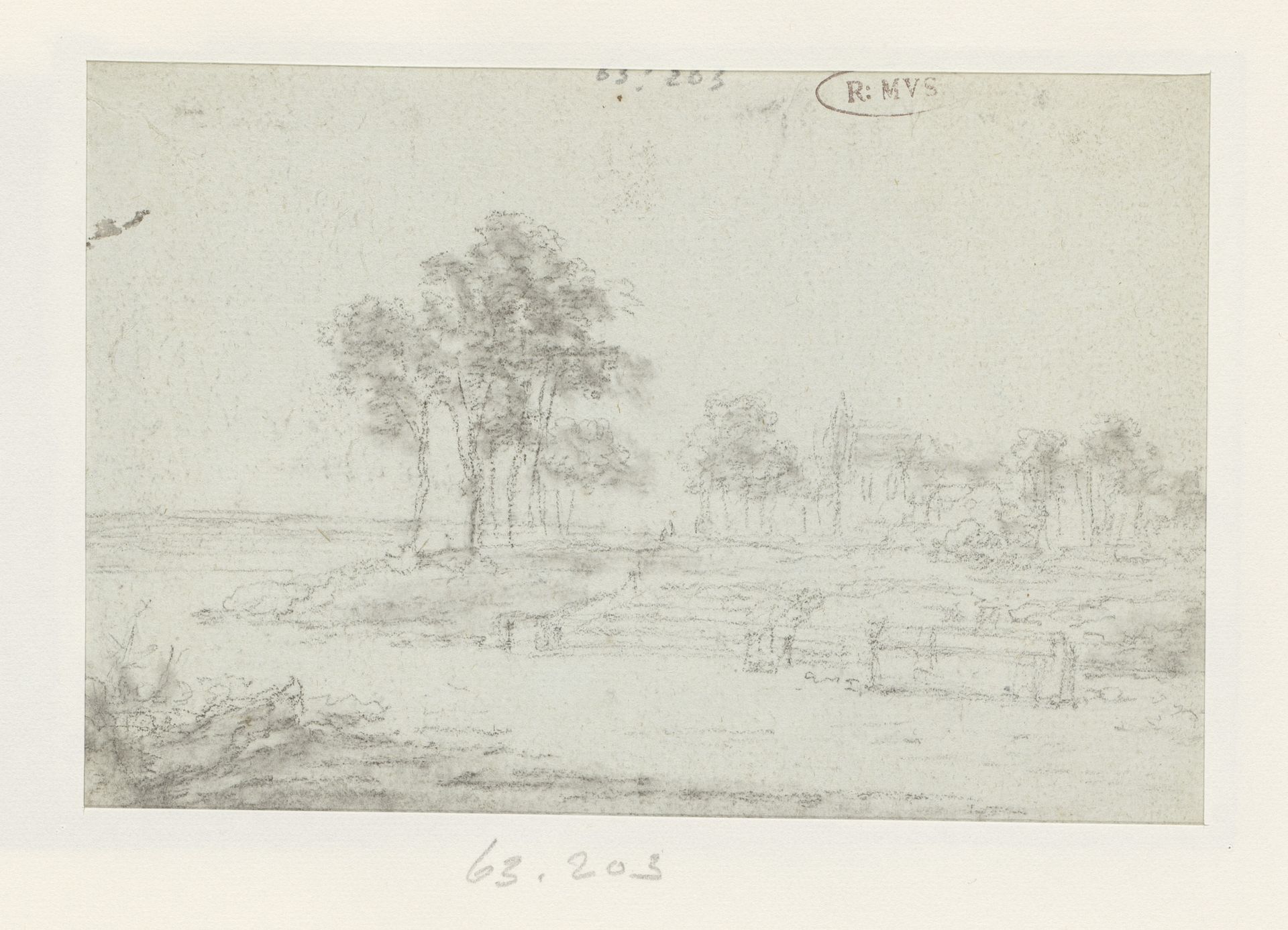 Kerkje op een hoogte by Georges Michel