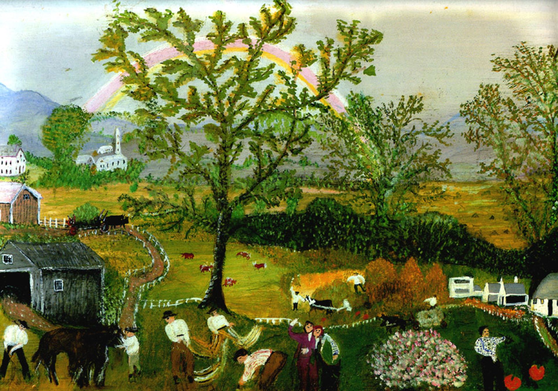 The Rainbow by Grandma Moses